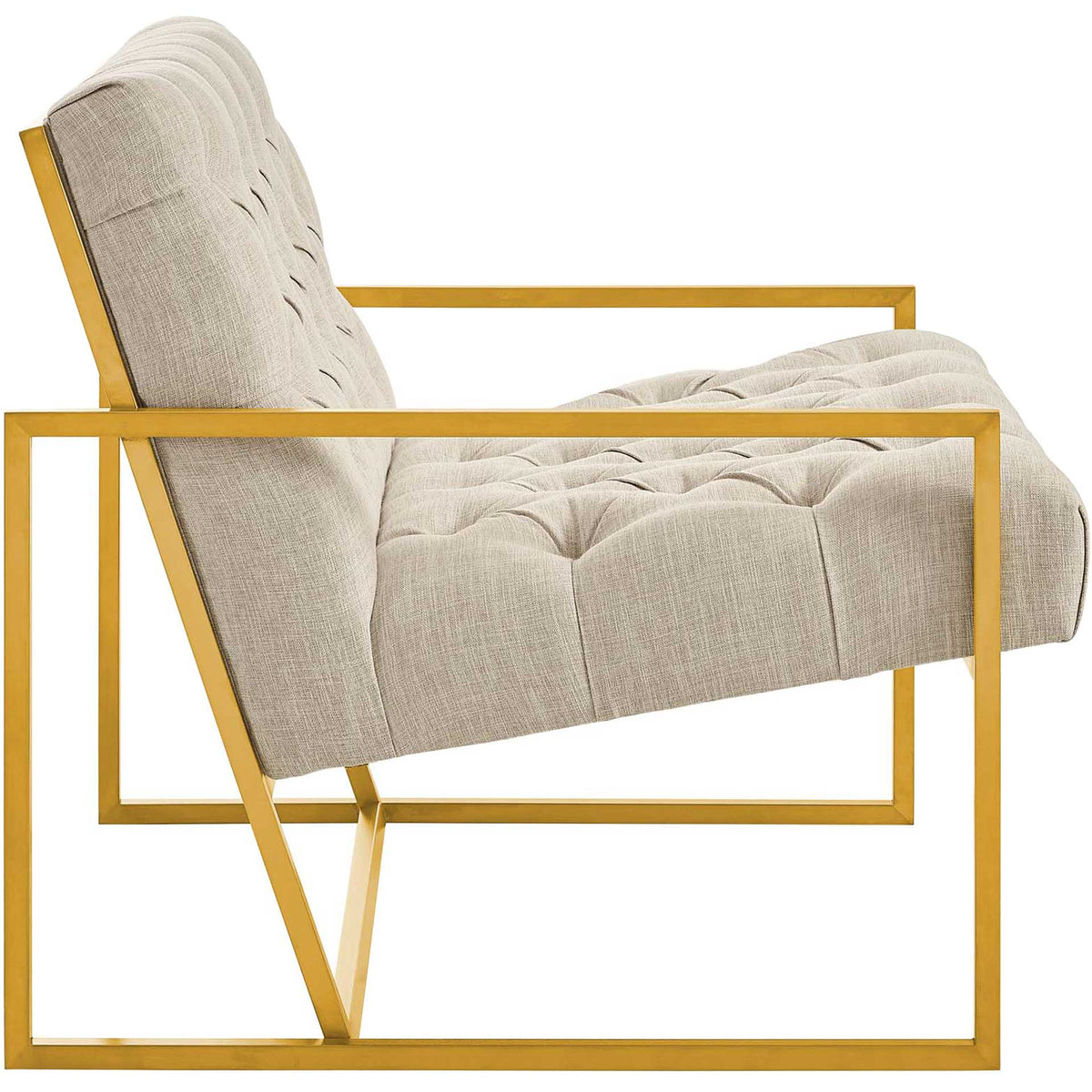 Ballston Fabric Accent Chair Beige