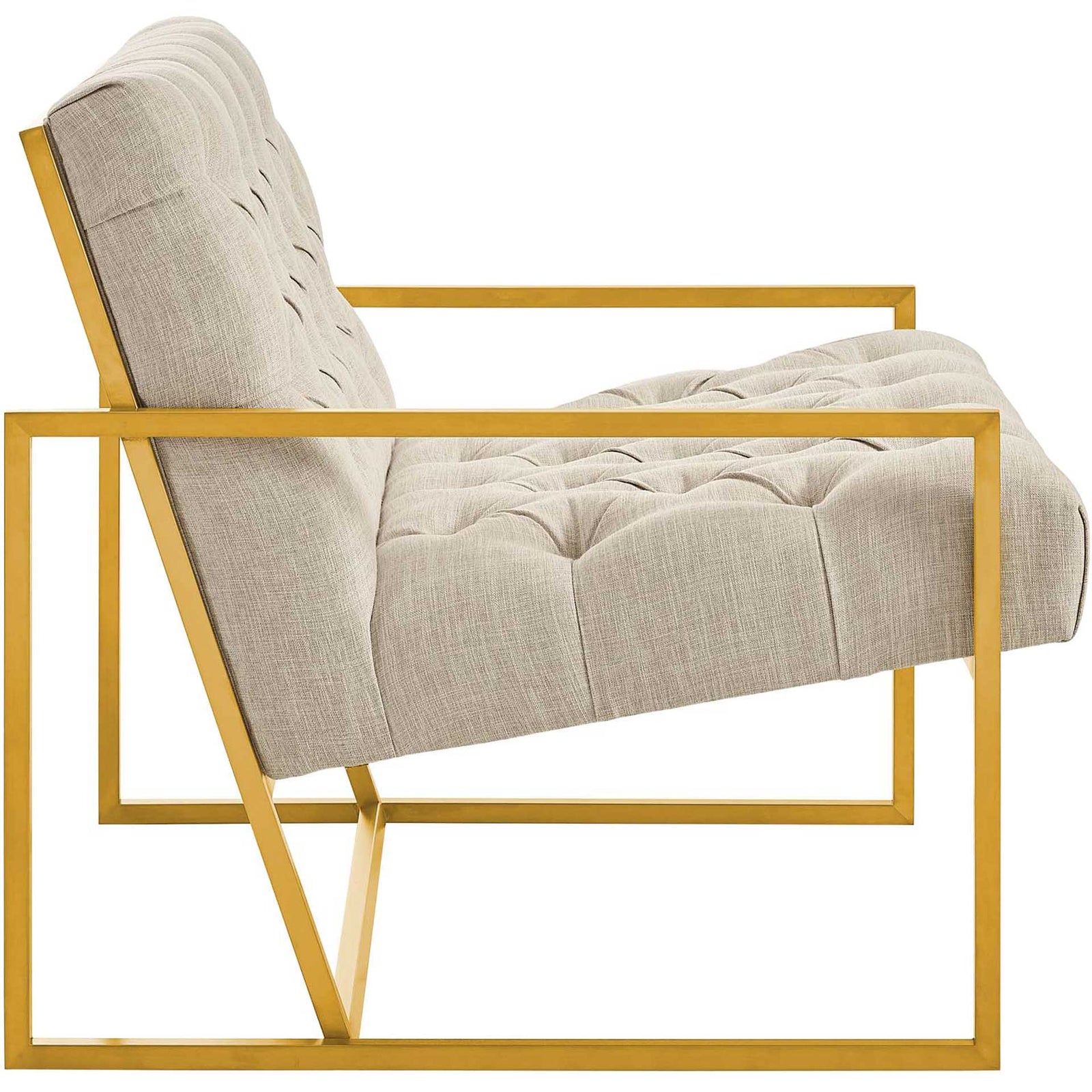 Ballston Fabric Accent Chair Beige