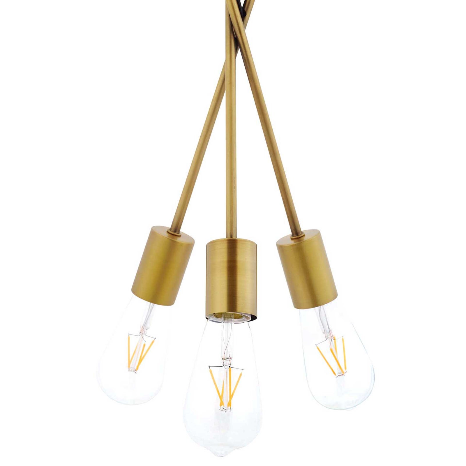 Saranac Brass Pendant Chandelier Brass Gold