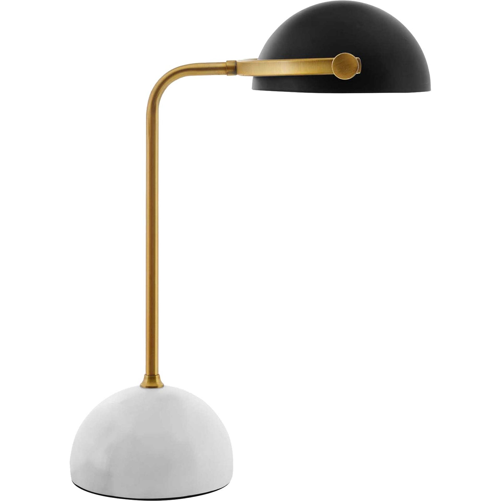 Carson Bronze and White Marble Table Lamp Bronze/White