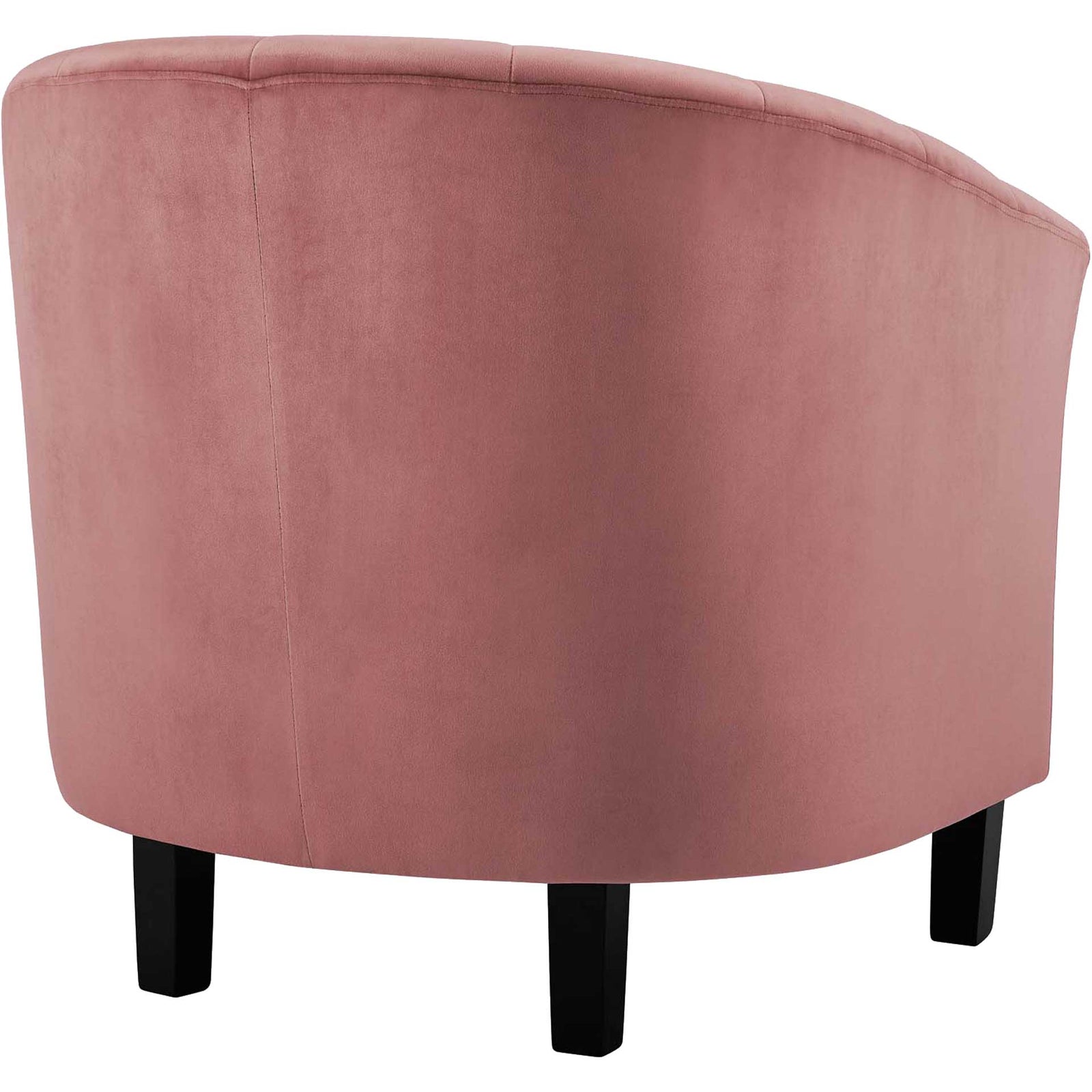Paloma Channel Tufted Velvet Armchair Dusty Rose