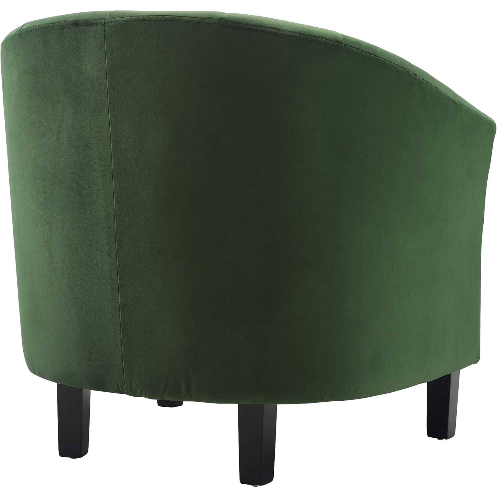 Paloma Channel Tufted Velvet Armchair Emerald