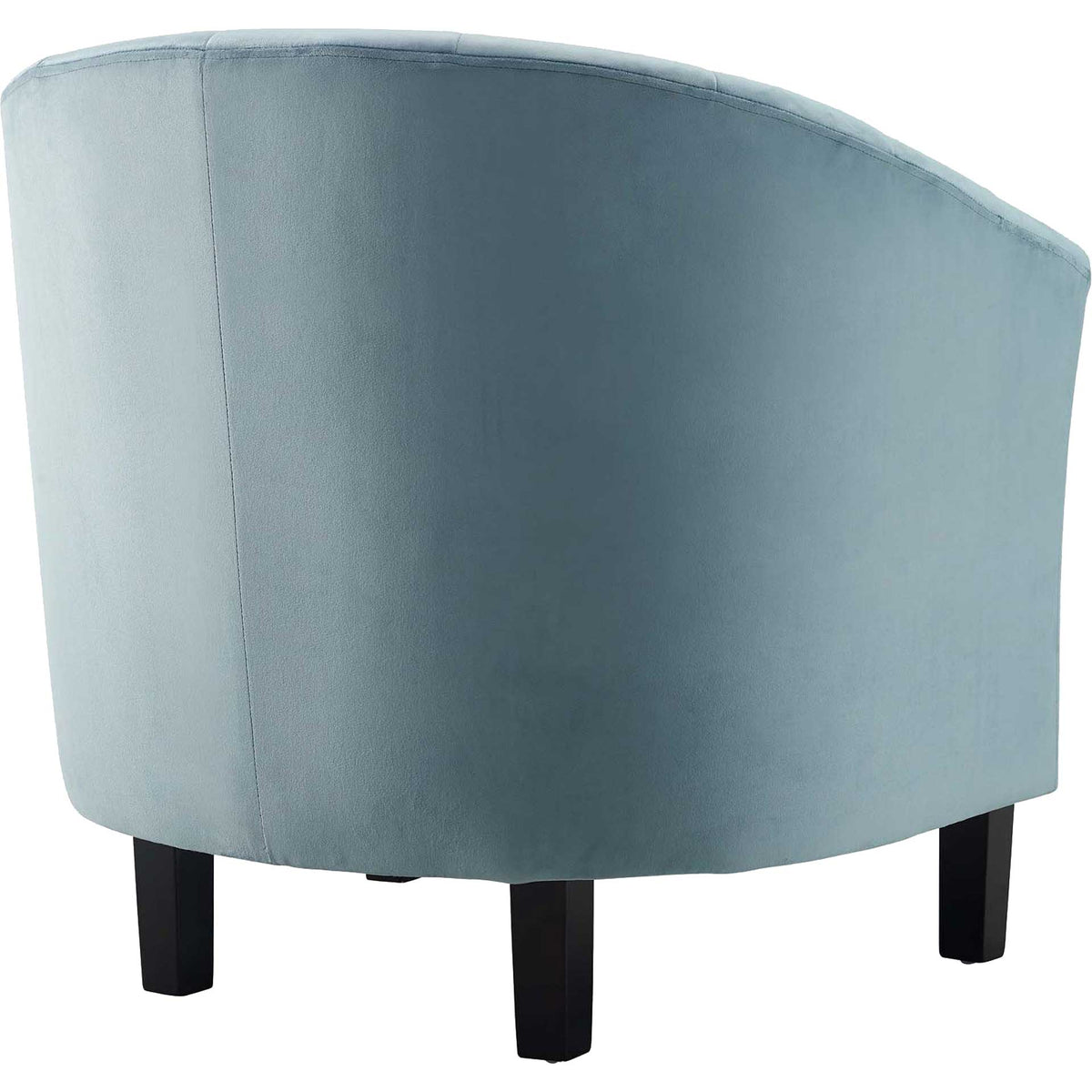 Paloma Channel Tufted Velvet Armchair Light Blue