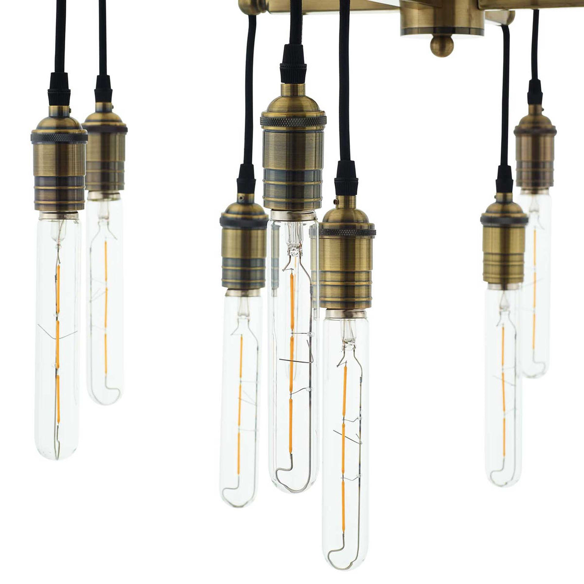 Rubicon Pendant Chandelier Brass Gold/Black