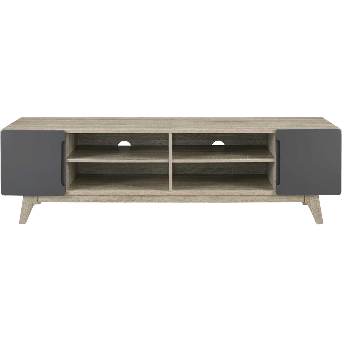 Titus Wood TV Stand Natural Gray