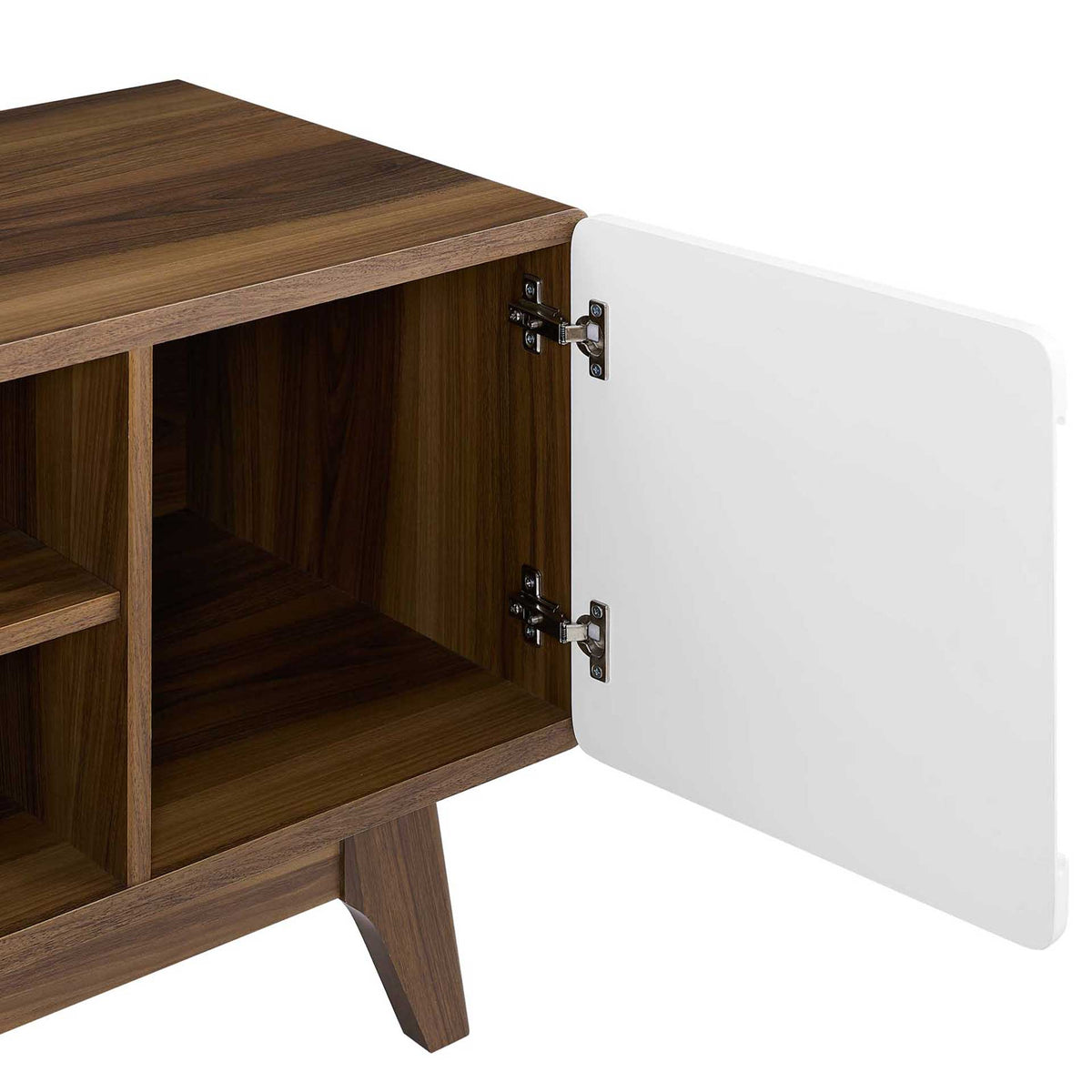 Titus Wood TV Stand Walnut/White
