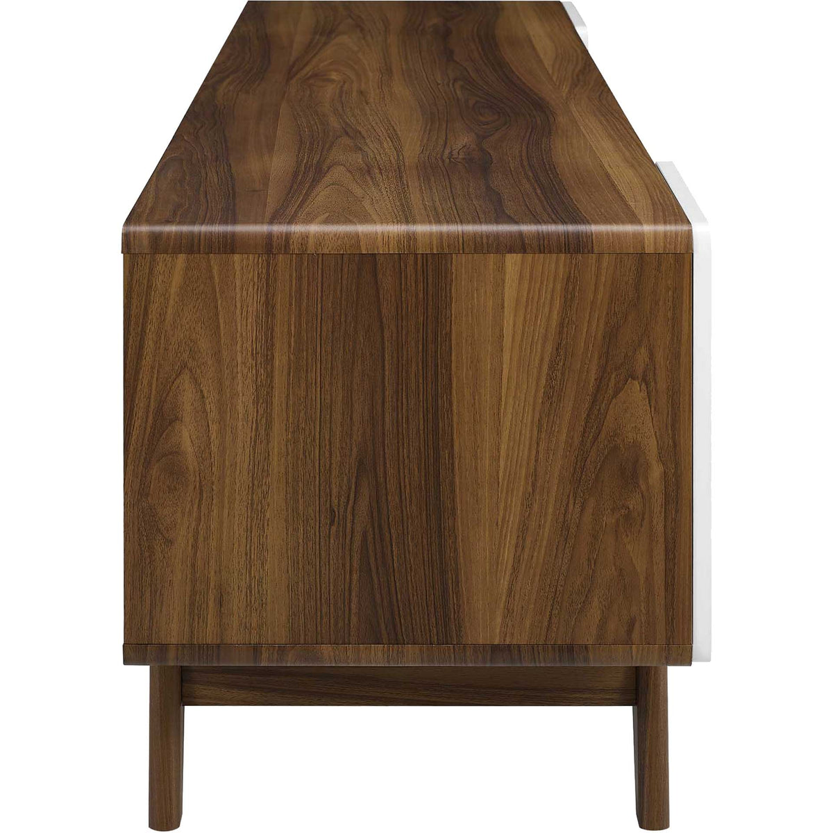 Titus Wood TV Stand Walnut/White