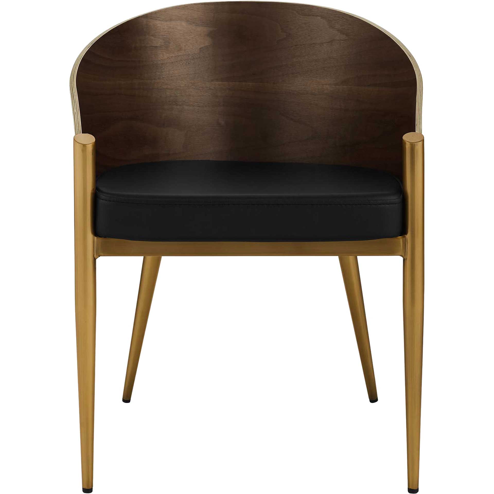 Costa Faux Leather Dining Armchair Gold