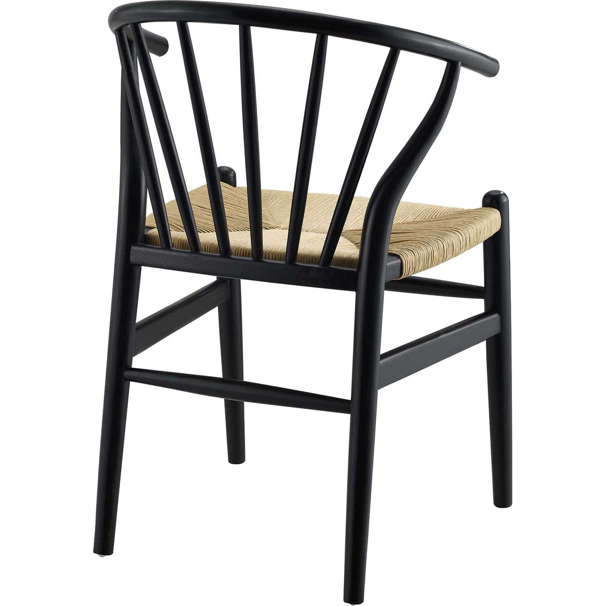 Foster Spindle Wood Side Chair Black