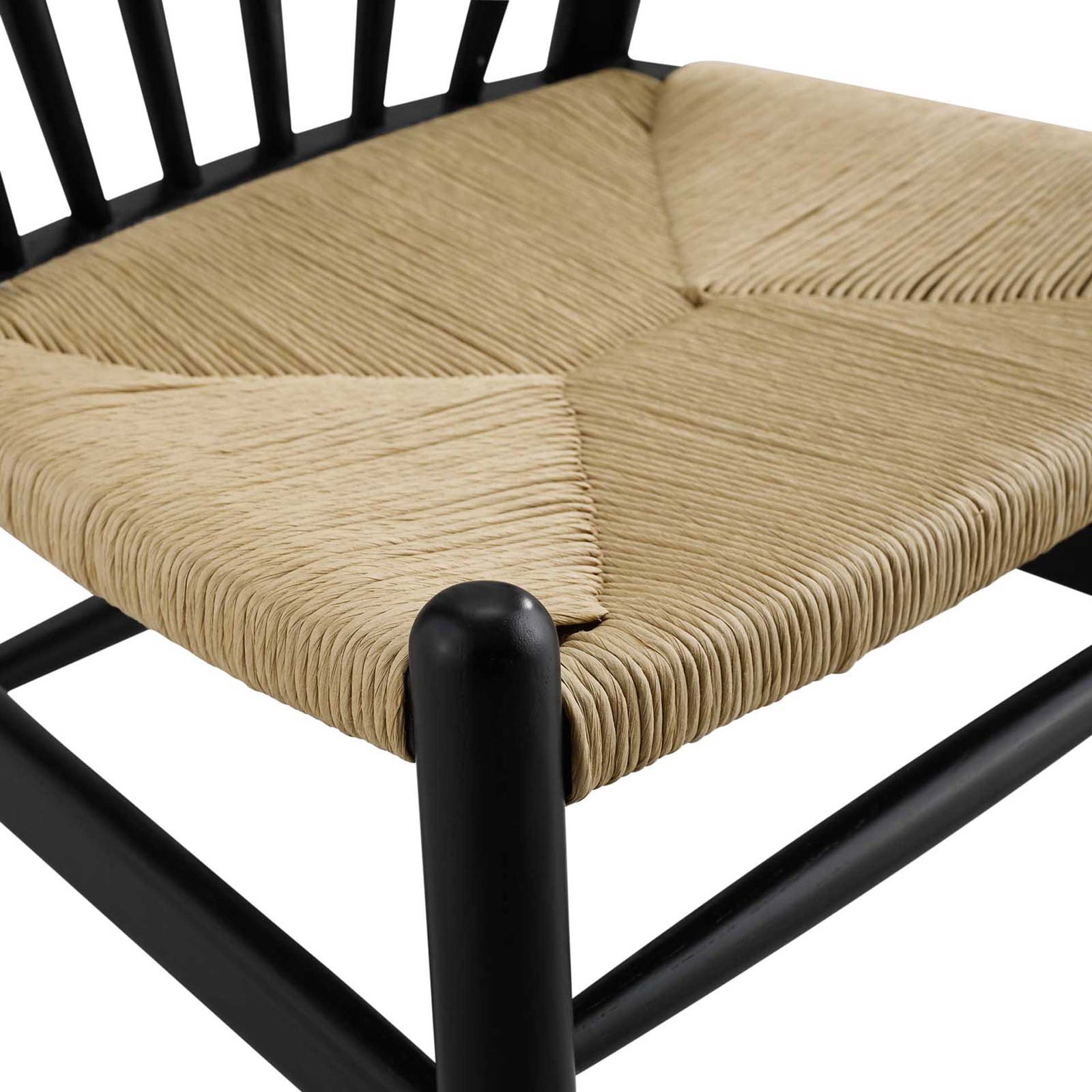 Foster Spindle Wood Side Chair Black