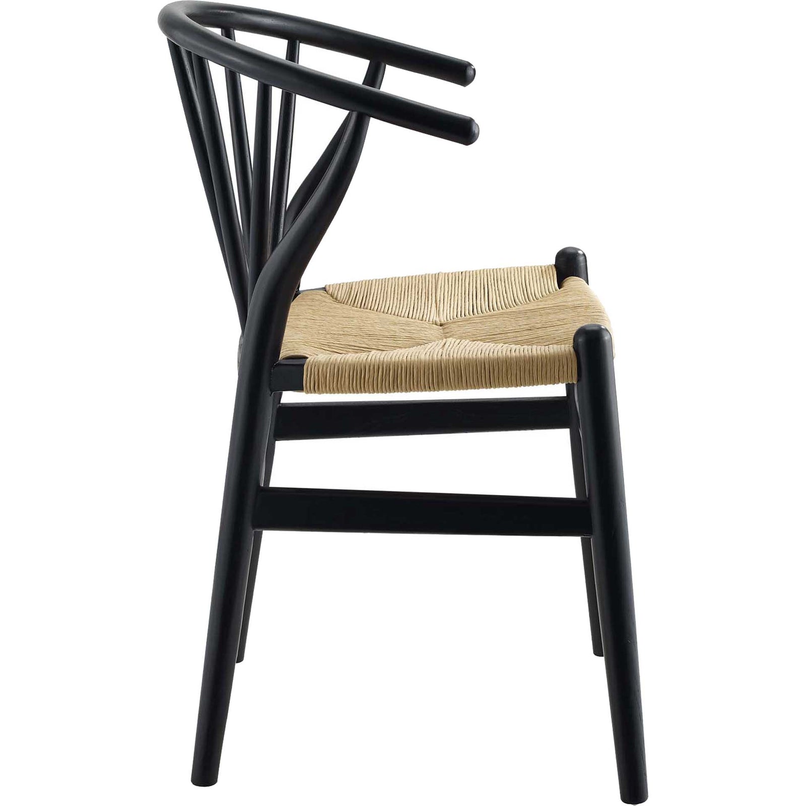 Foster Spindle Wood Side Chair Black