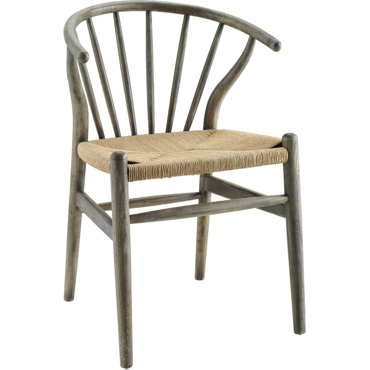 Foster Spindle Wood Side Chair Gray
