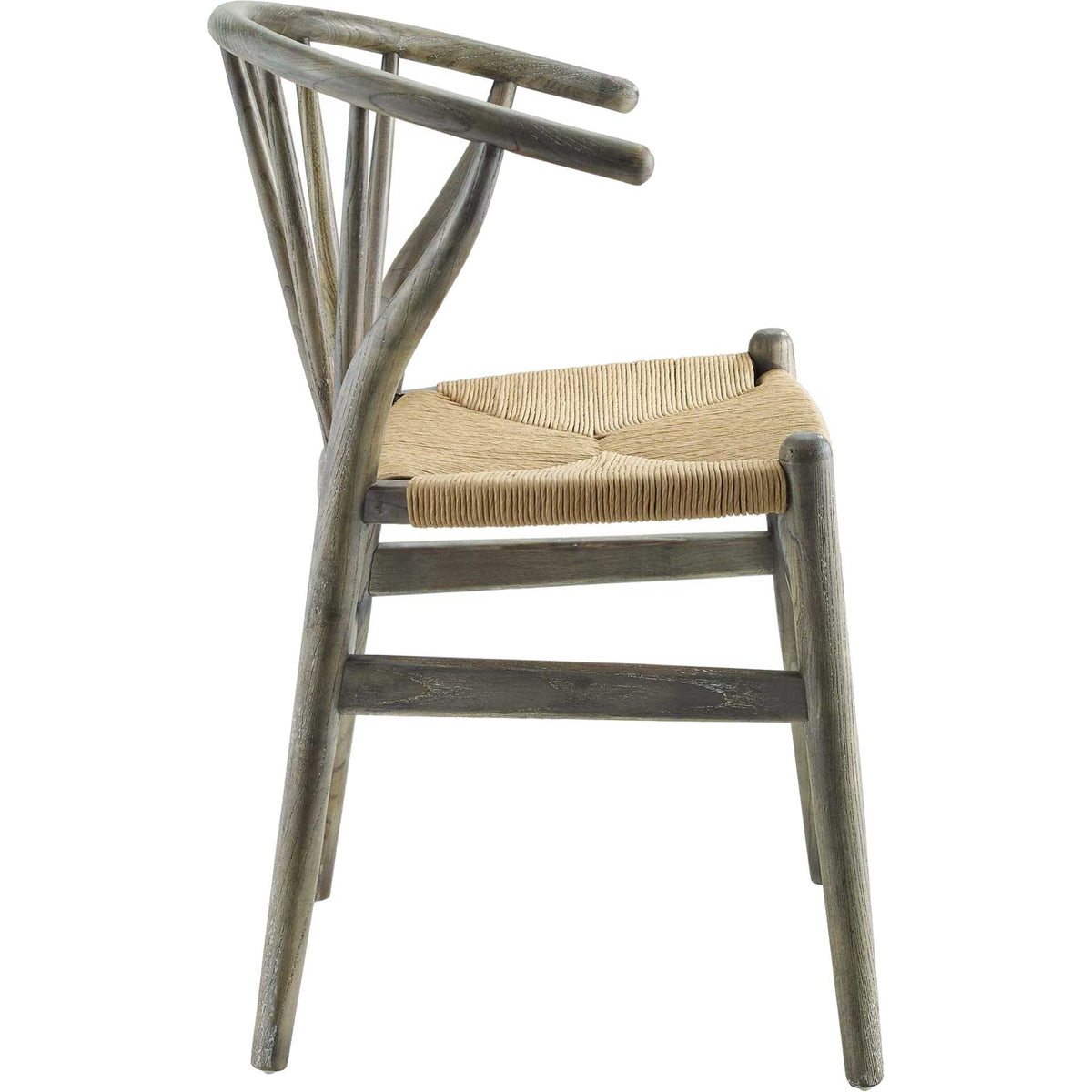 Foster Spindle Wood Side Chair Gray