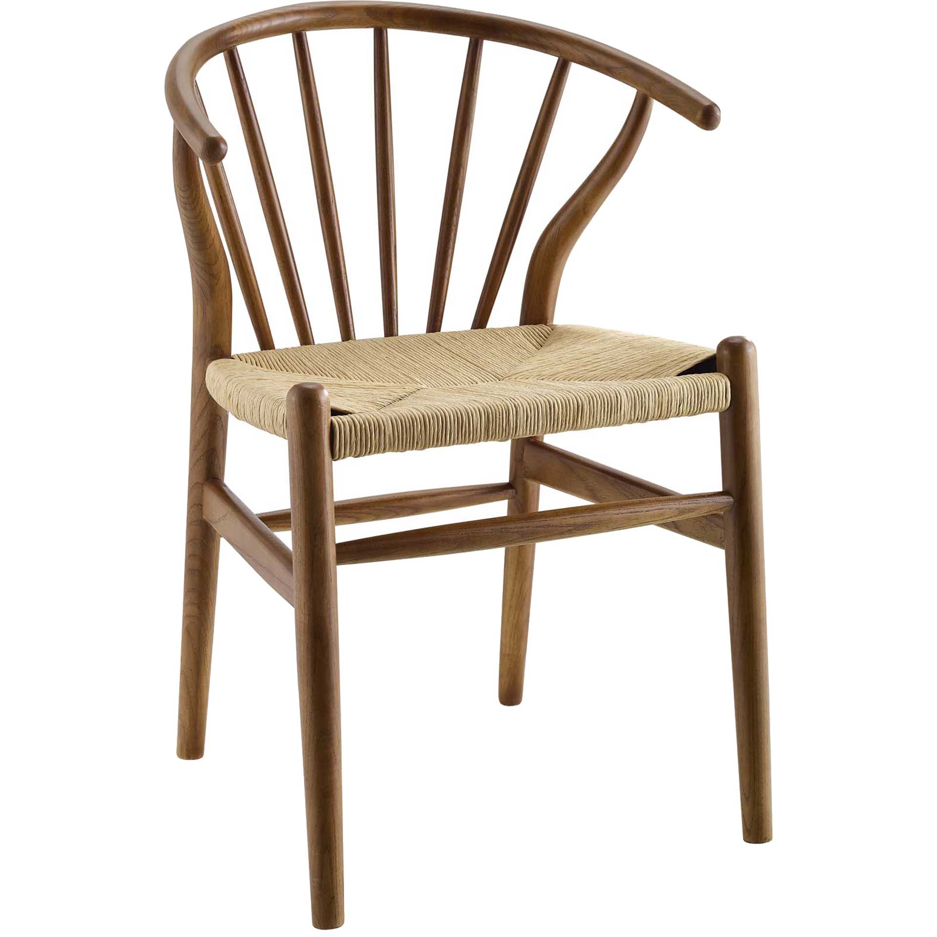 Foster Spindle Wood Side Chair Walnut