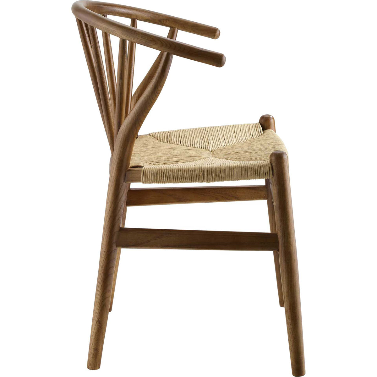 Foster Spindle Wood Side Chair Walnut