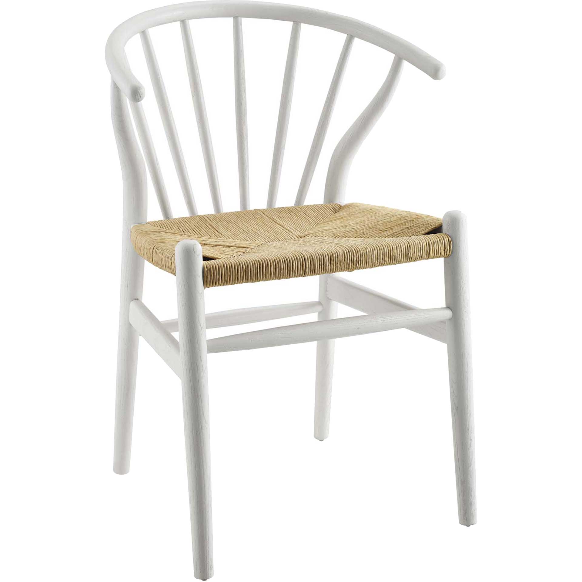 Foster Spindle Wood Side Chair White