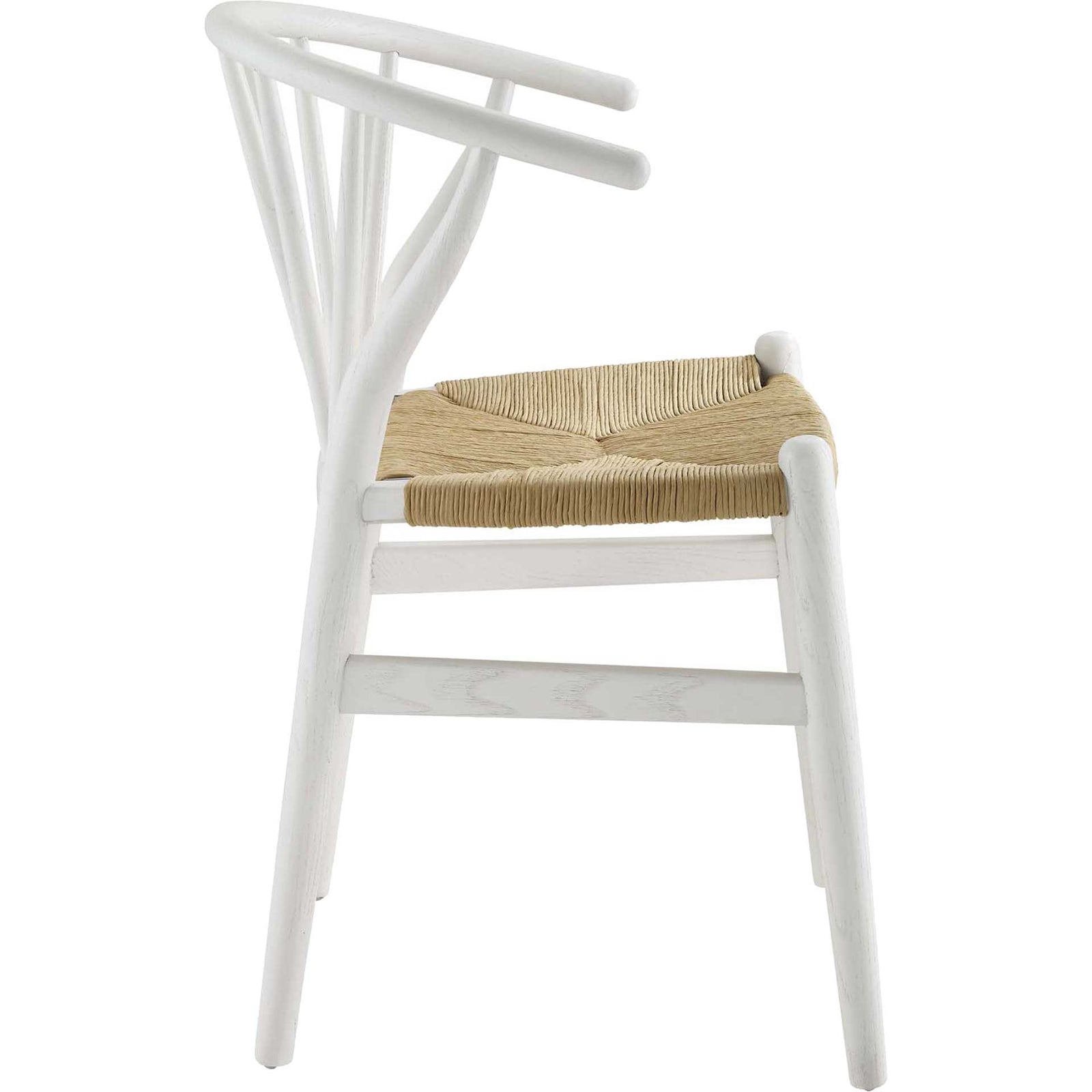 Foster Spindle Wood Side Chair White