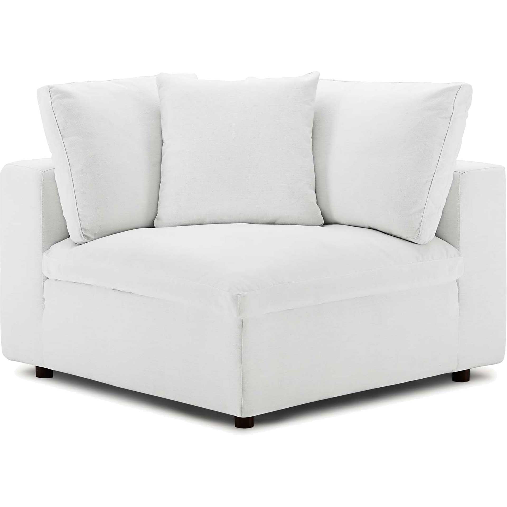 Carmen L-Shaped Sectional Sofa White