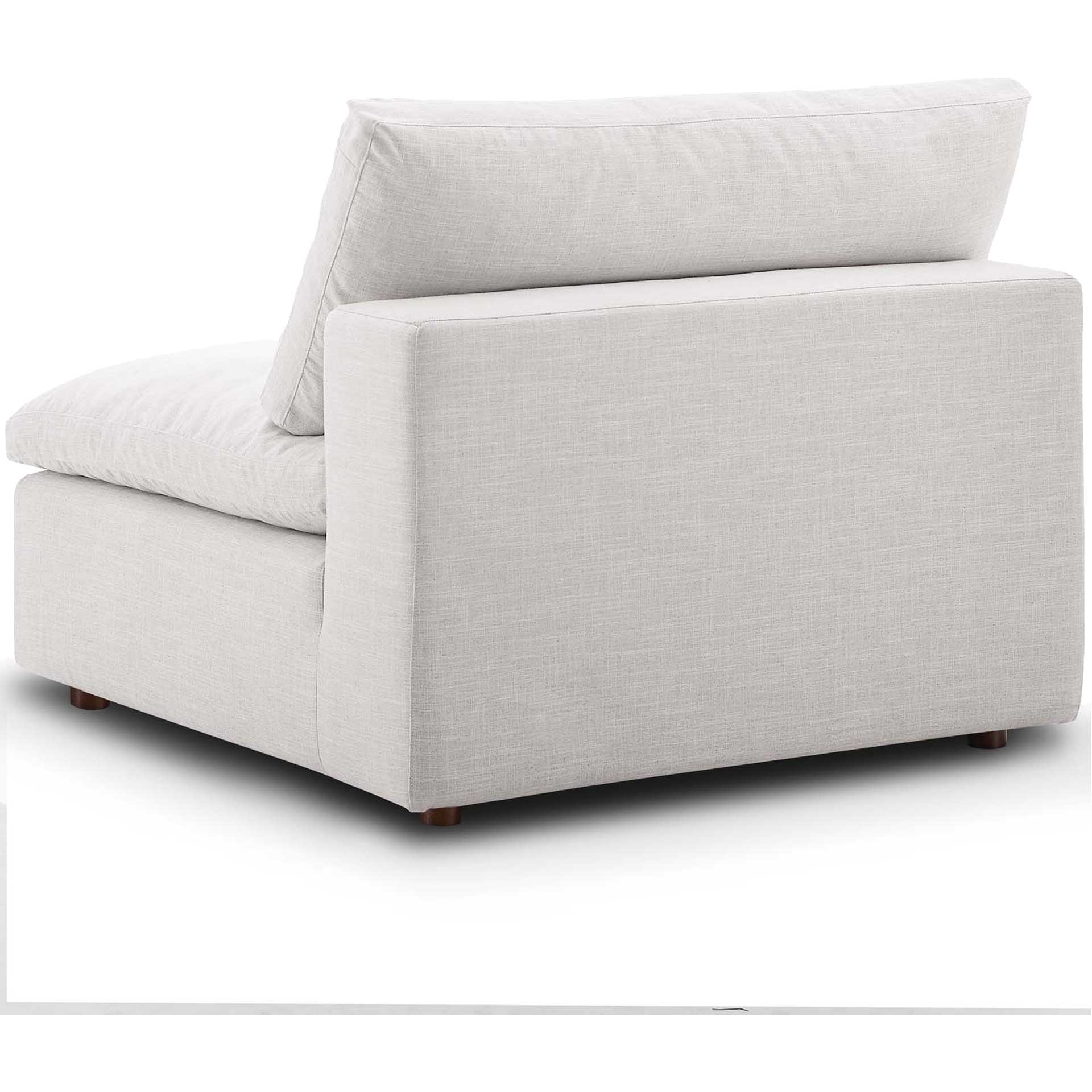 Carmen L-Shaped Armless Sectional Sofa Beige