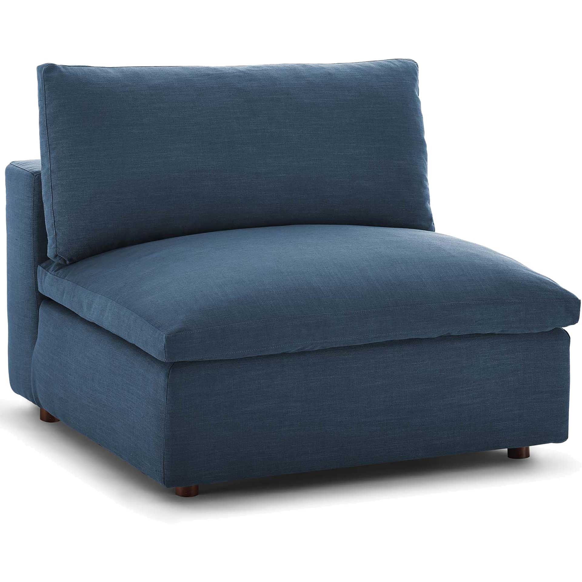 Carmen Long L-Shaped Sectional Sofa Azure