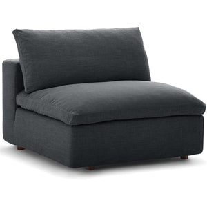 Carmen Long L-Shaped Sectional Sofa Gray