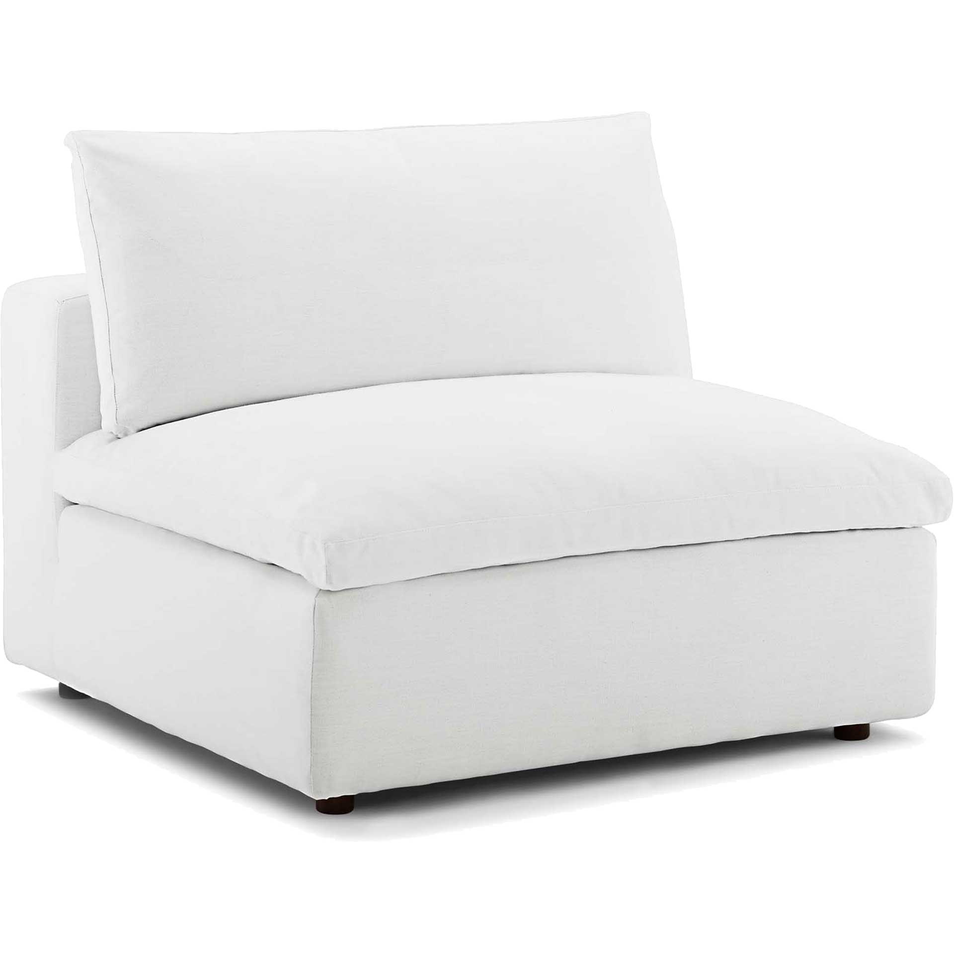 Carmen Long L-Shaped Sectional Sofa White