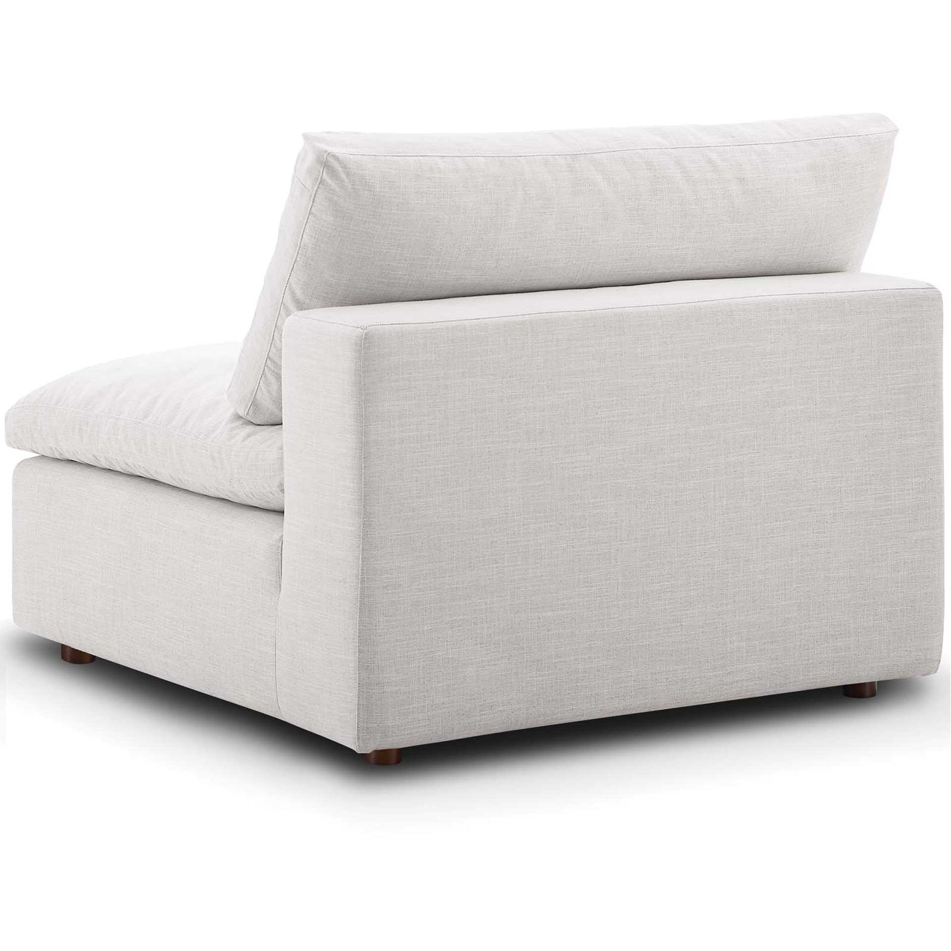 Carmen U-Shaped Armless Sectional Sofa Beige