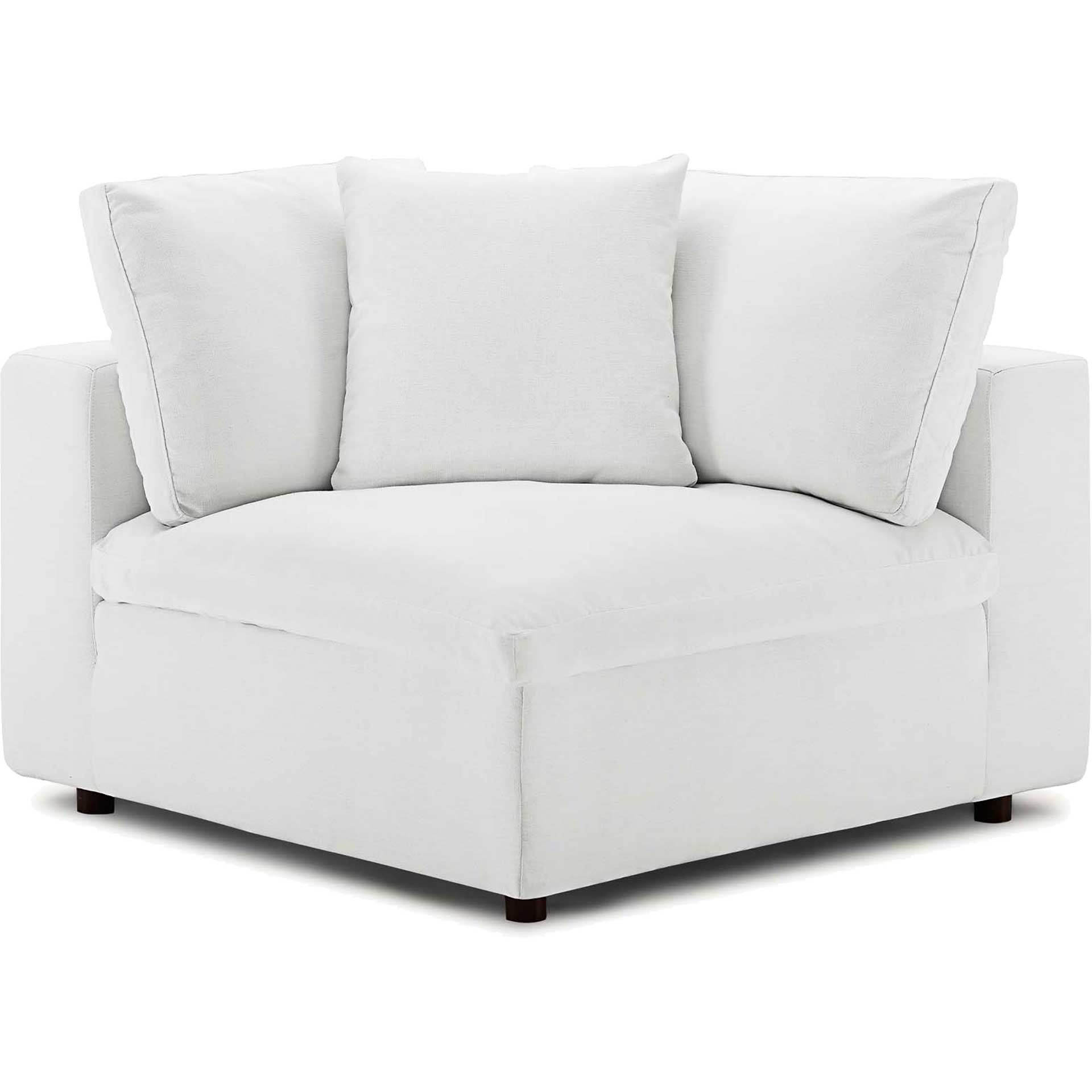 Carmen U-Shaped Sectional Sofa White