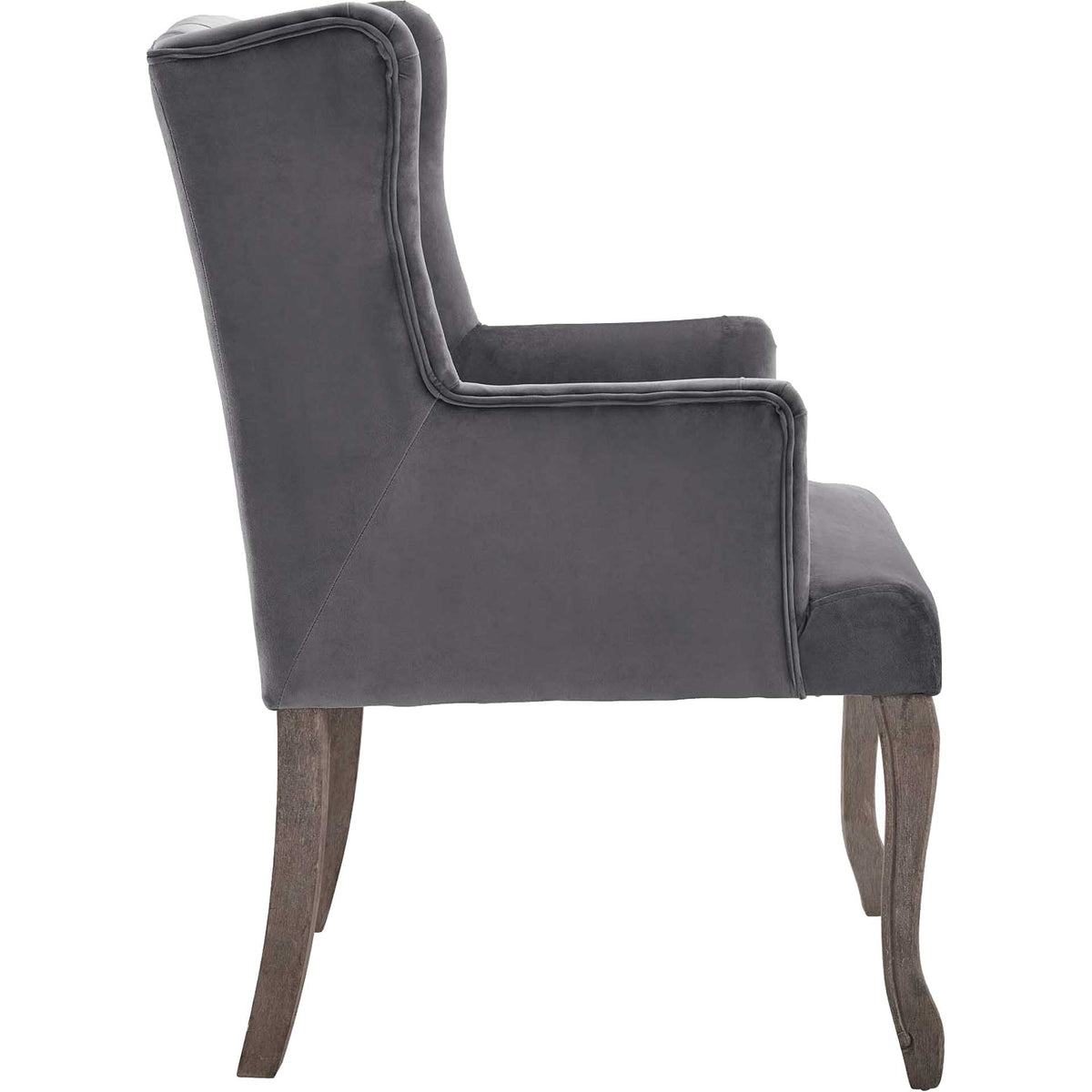 Remy Velvet Armchair Gray