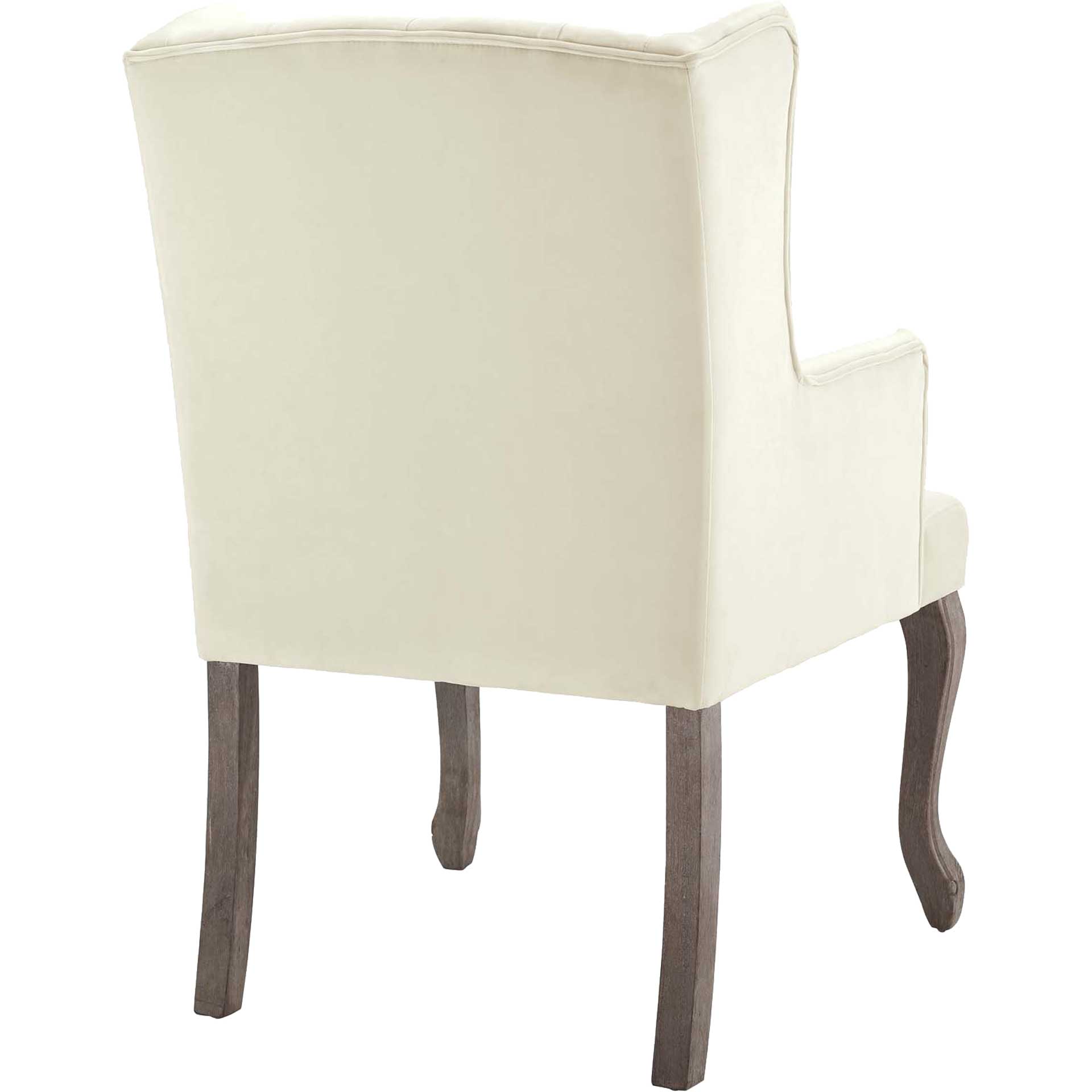 Remy Velvet Armchair Ivory