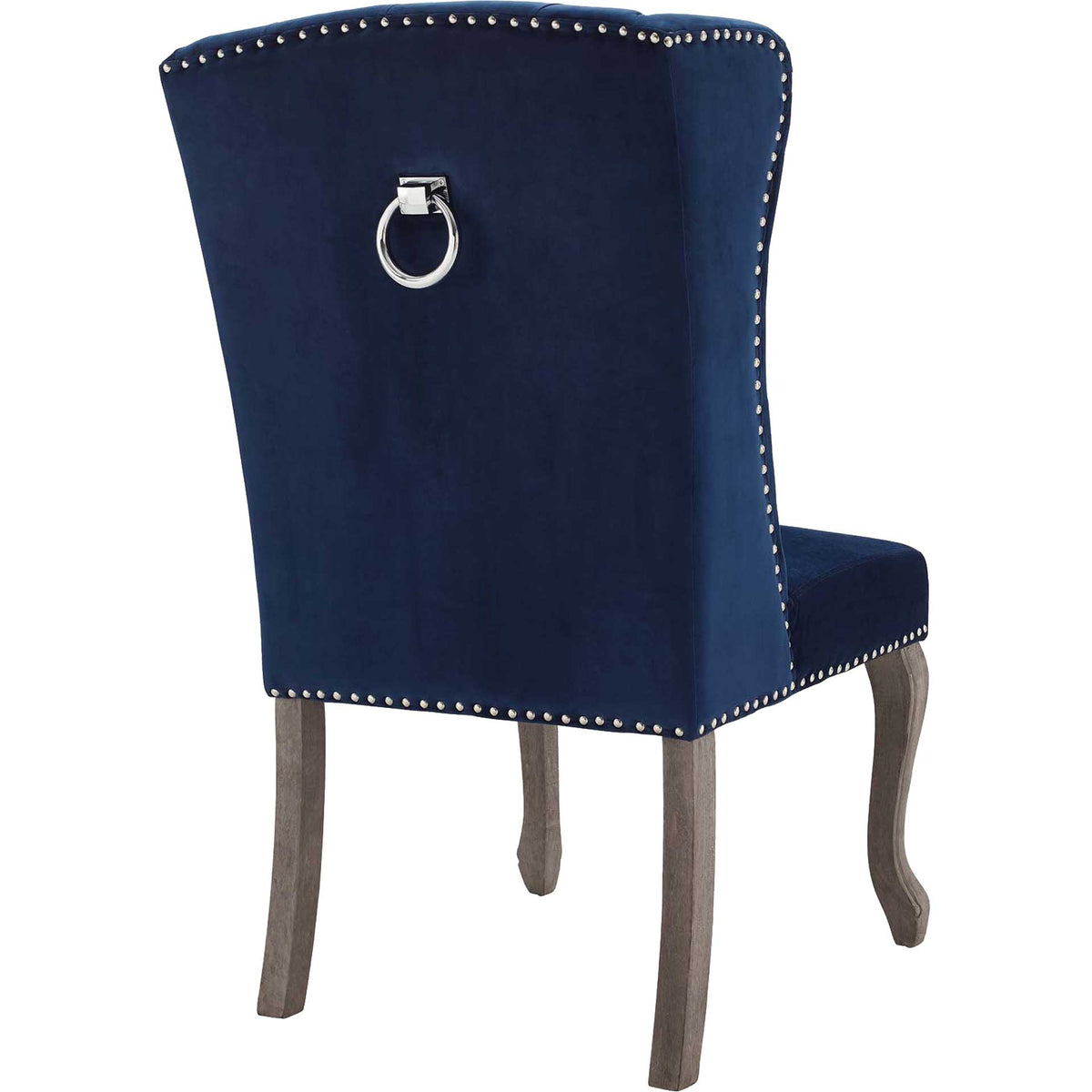 Andy Velvet Side Chair Navy