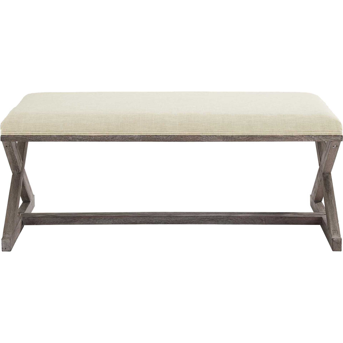 Park X-Brace Fabric Bench Beige