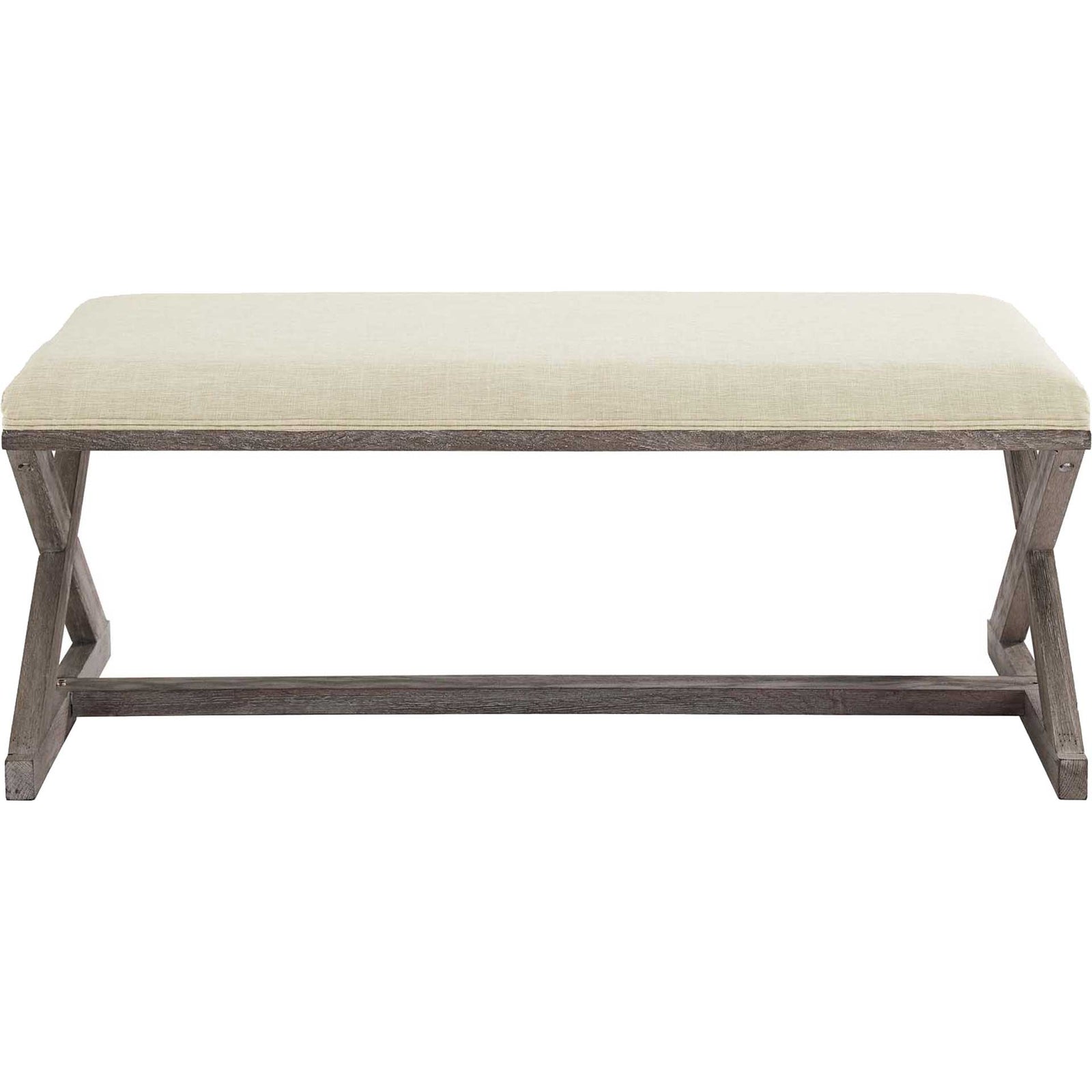 Park X-Brace Fabric Bench Beige