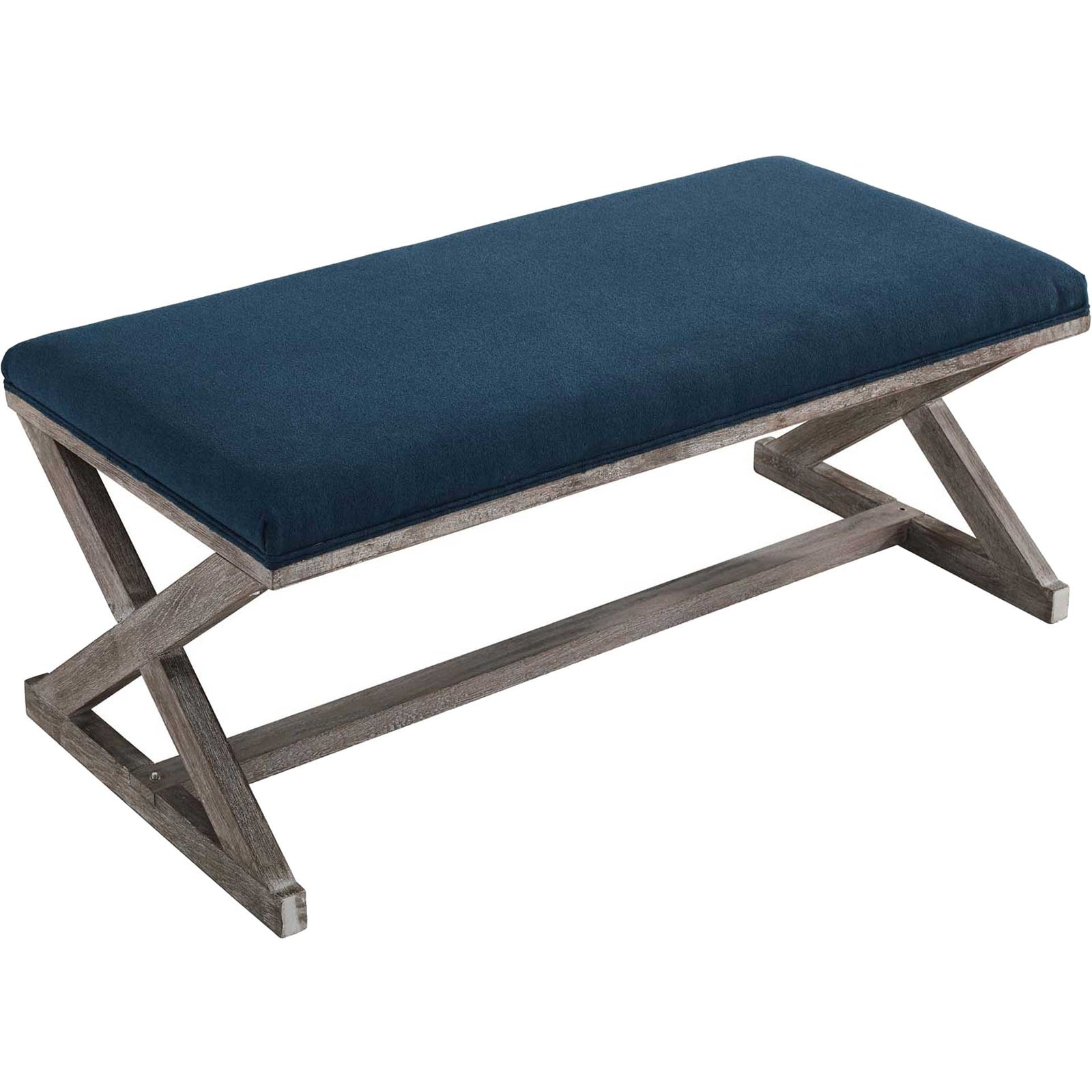 Park X-Brace Fabric Bench Navy
