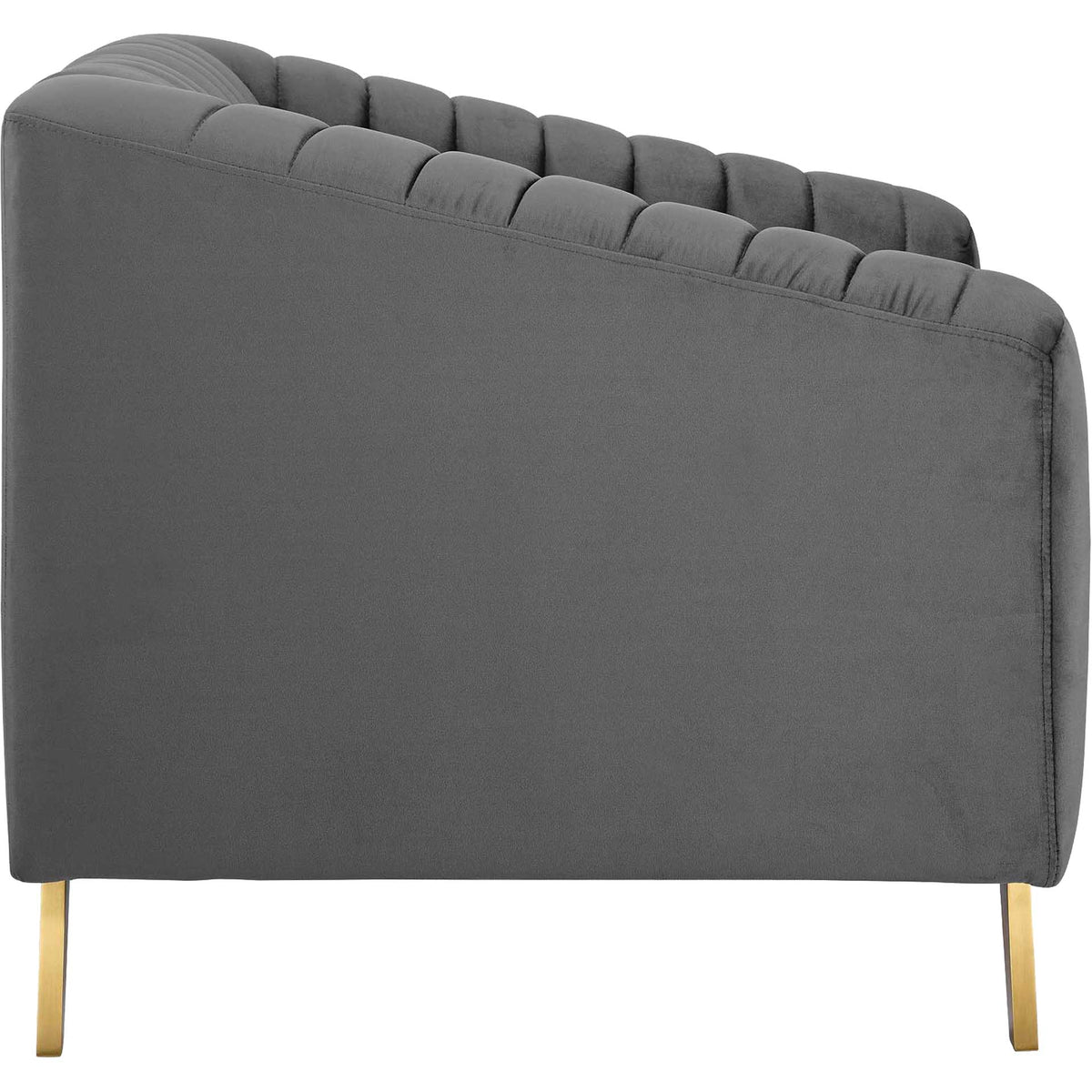 Vanessa Velvet Armchair Gray
