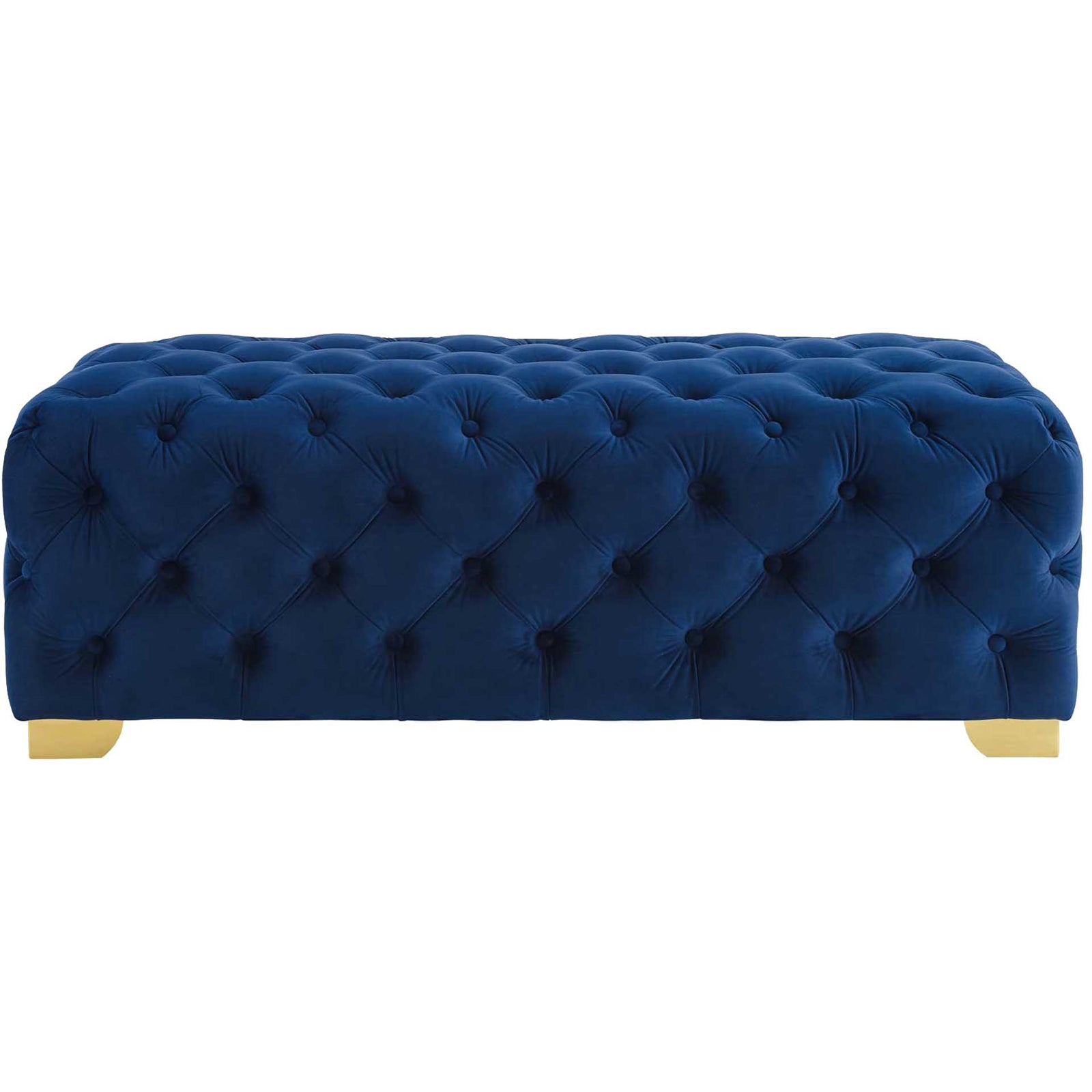 Sarah Velvet Bench Navy