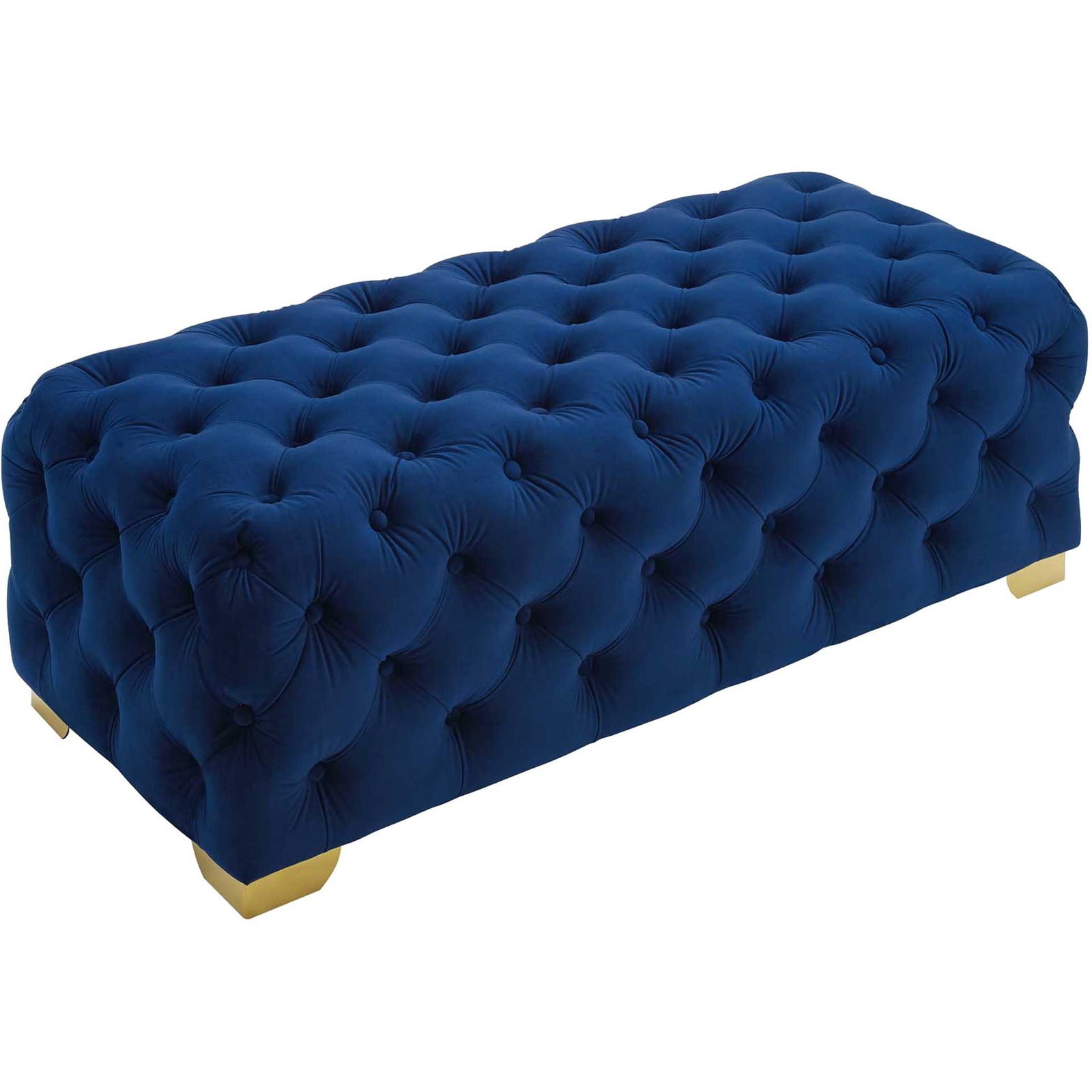 Sarah Velvet Bench Navy