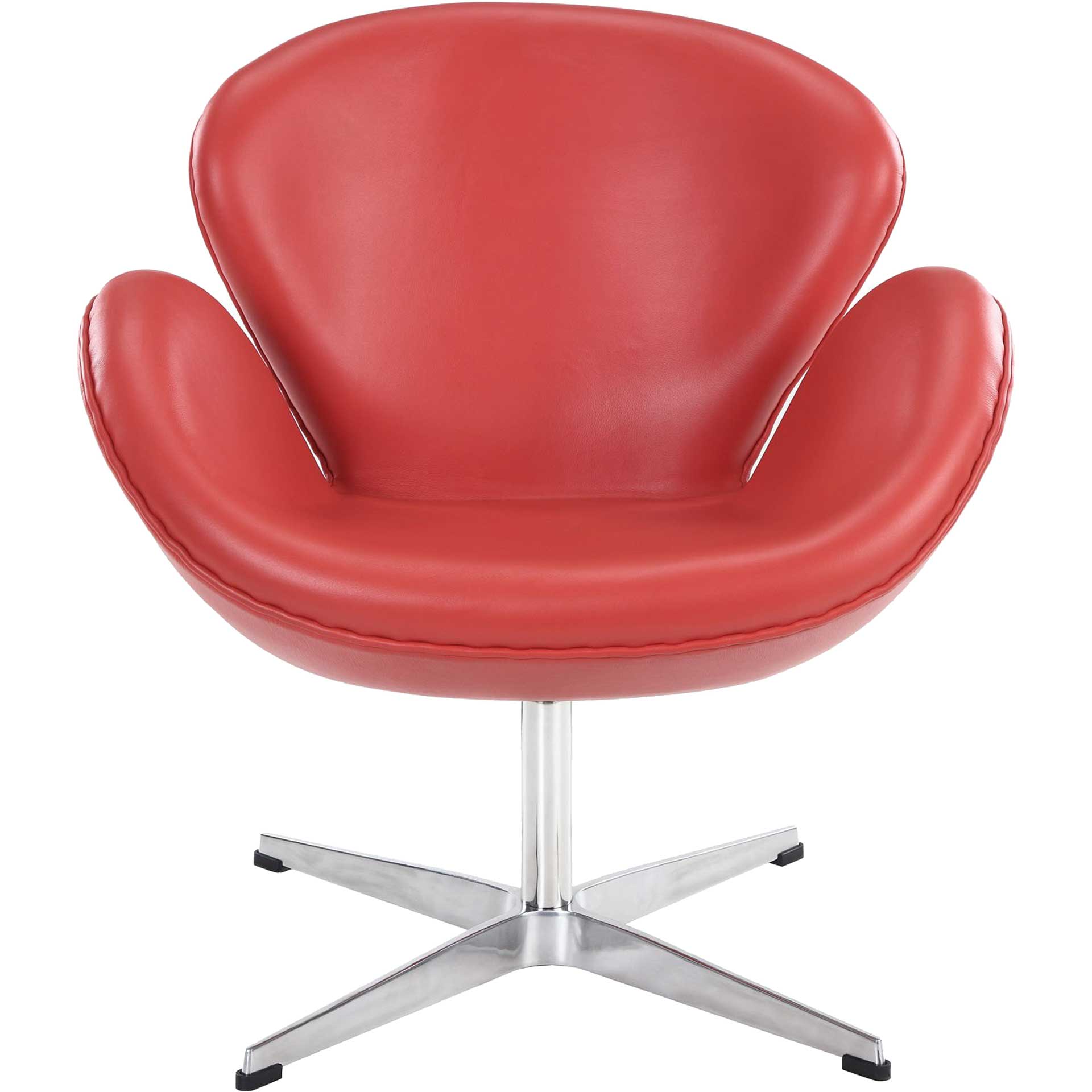 Wind Leather Lounge Chair Red