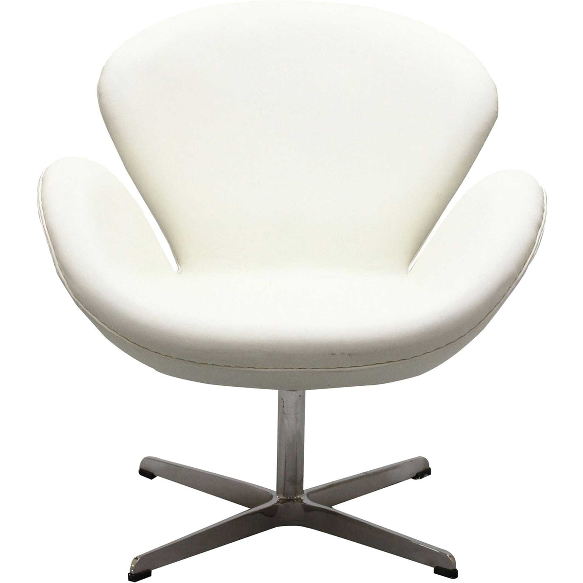 Wind Leather Lounge Chair White