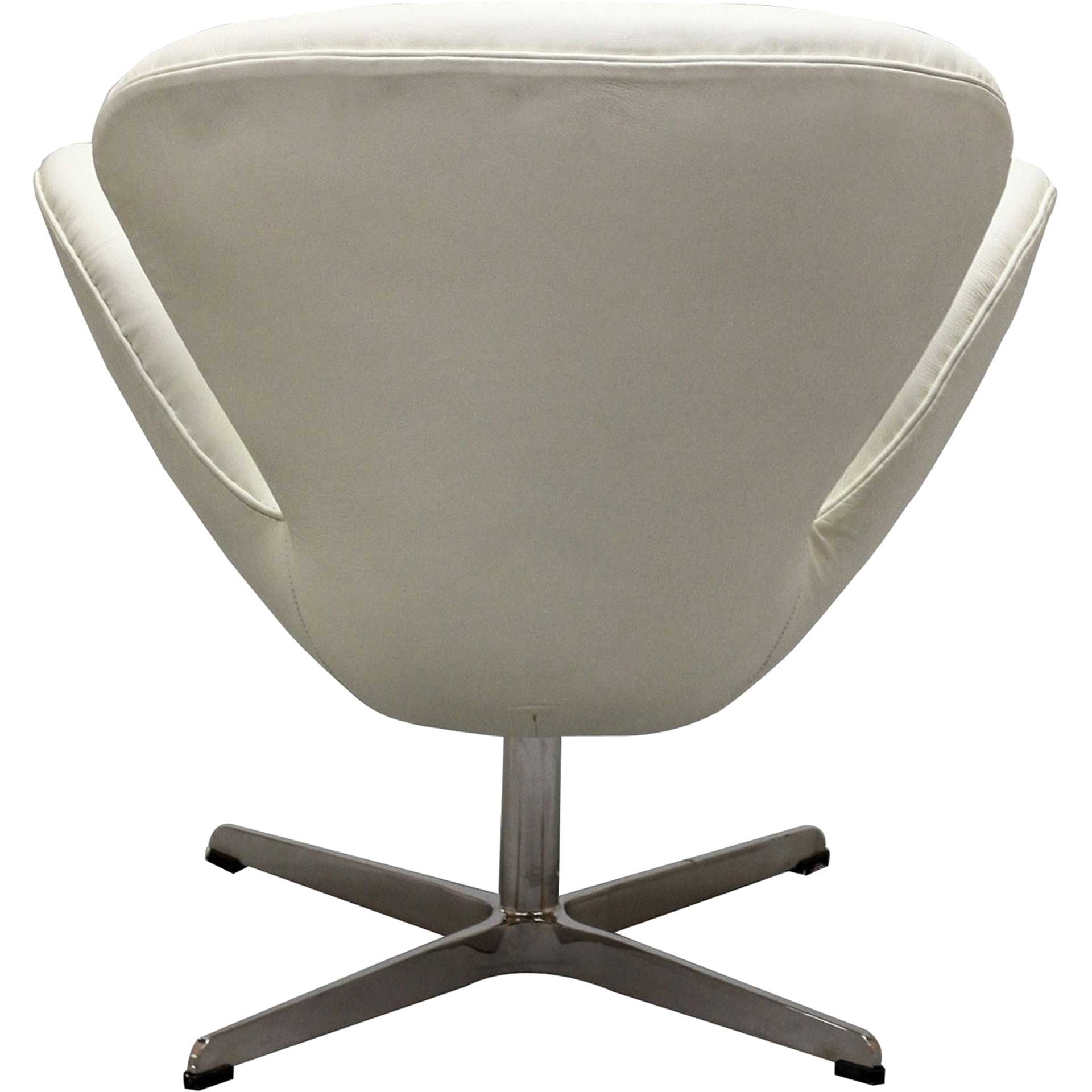 Wind Leather Lounge Chair White