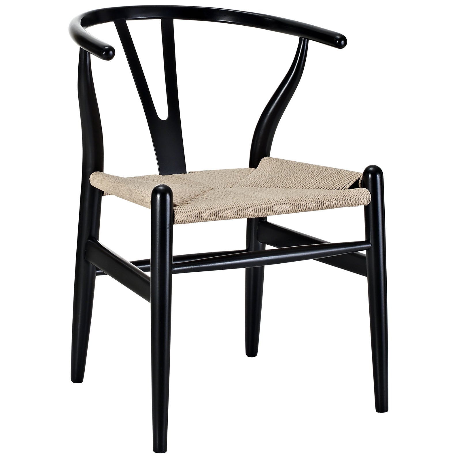 Amelot Wood Armchair Black