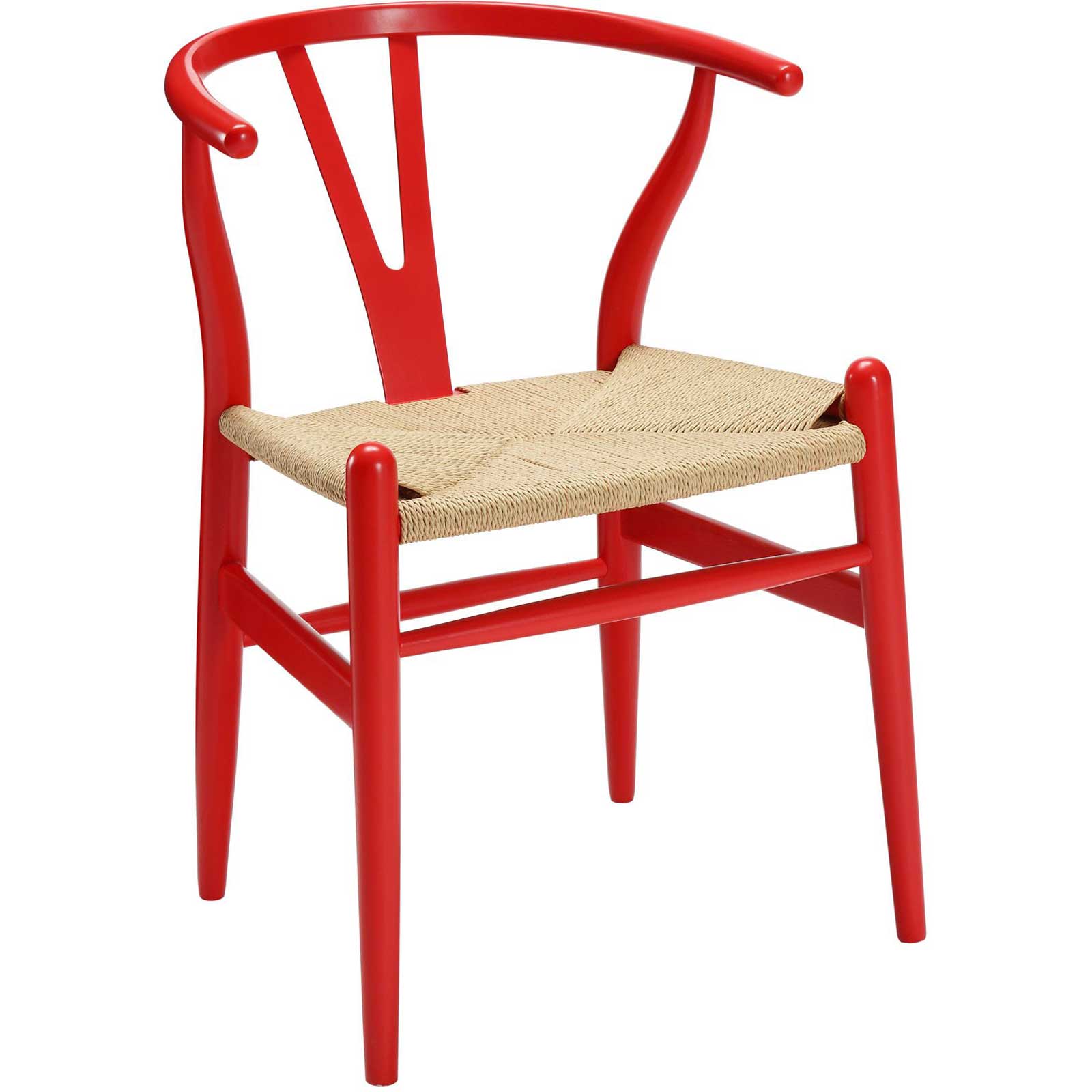 Amelot Wood Armchair Red