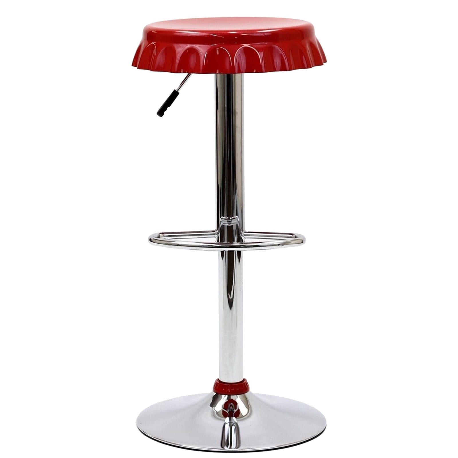 Cap Bar Stool Red