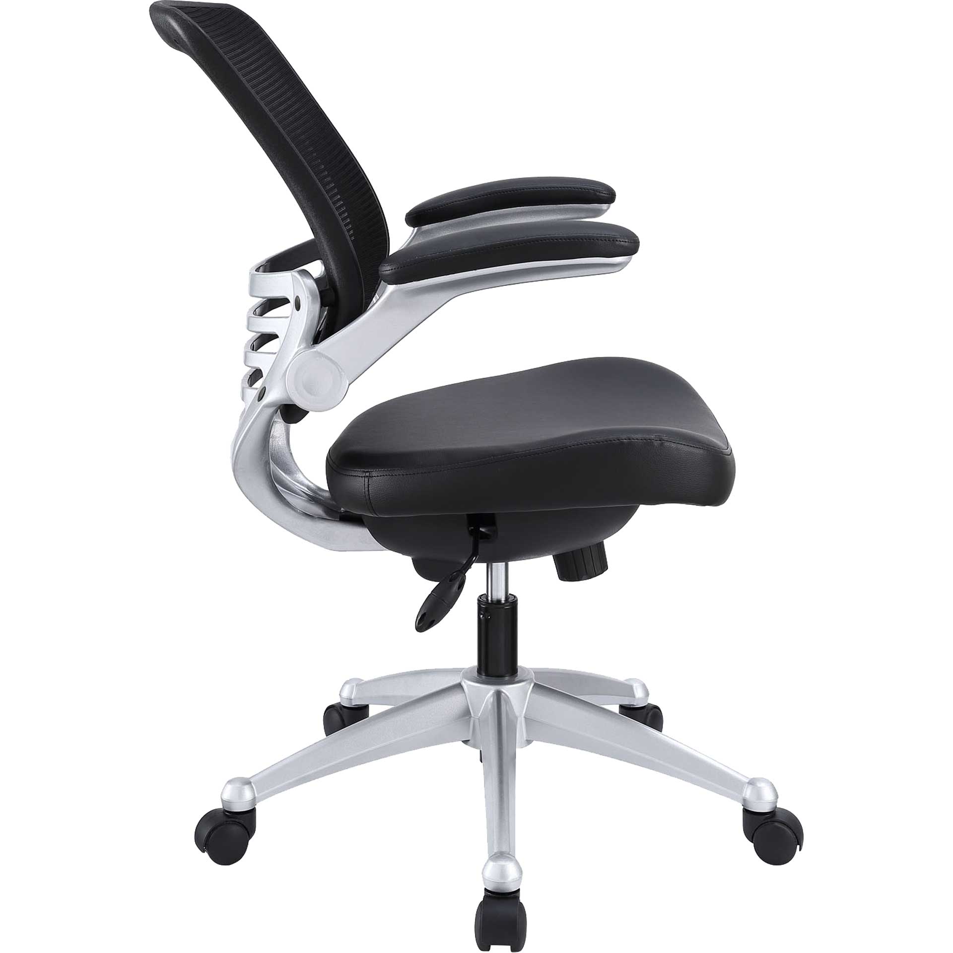 Eloise Leather Office Chair Black