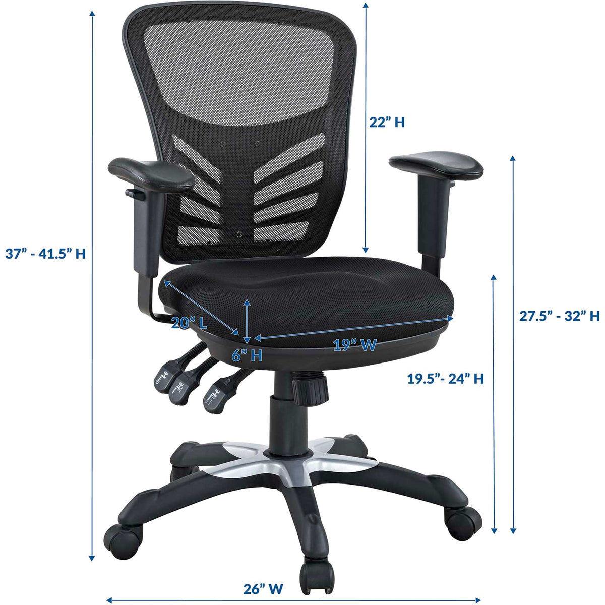Arlo Mesh Office Chair Black