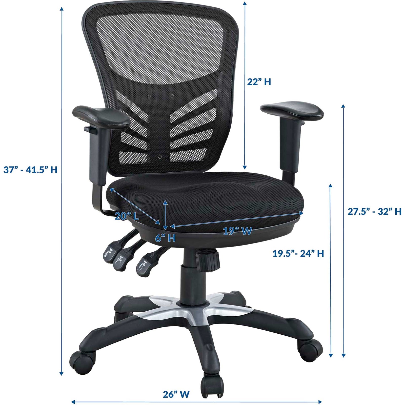 Arlo Mesh Office Chair Black