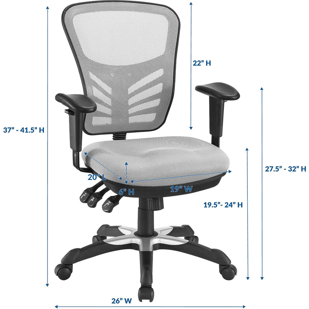 Arlo Mesh Office Chair Gray