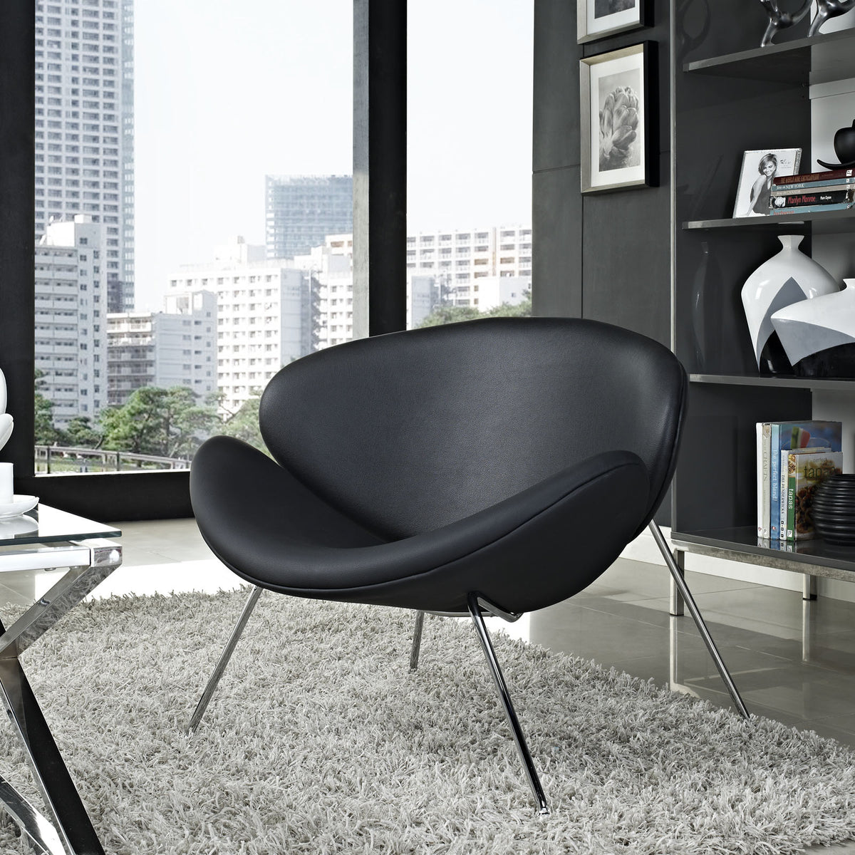 Nora Lounge Chair Black