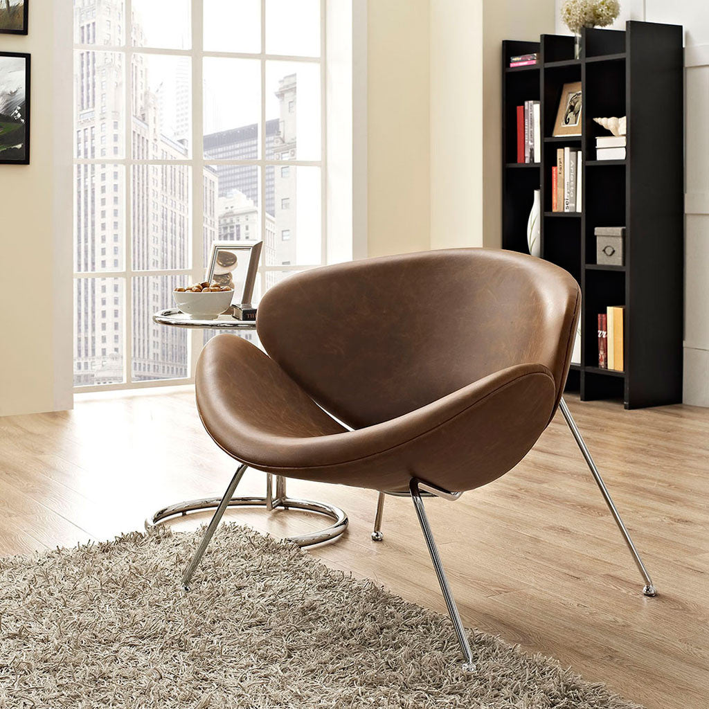 Nora Lounge Chair Brown
