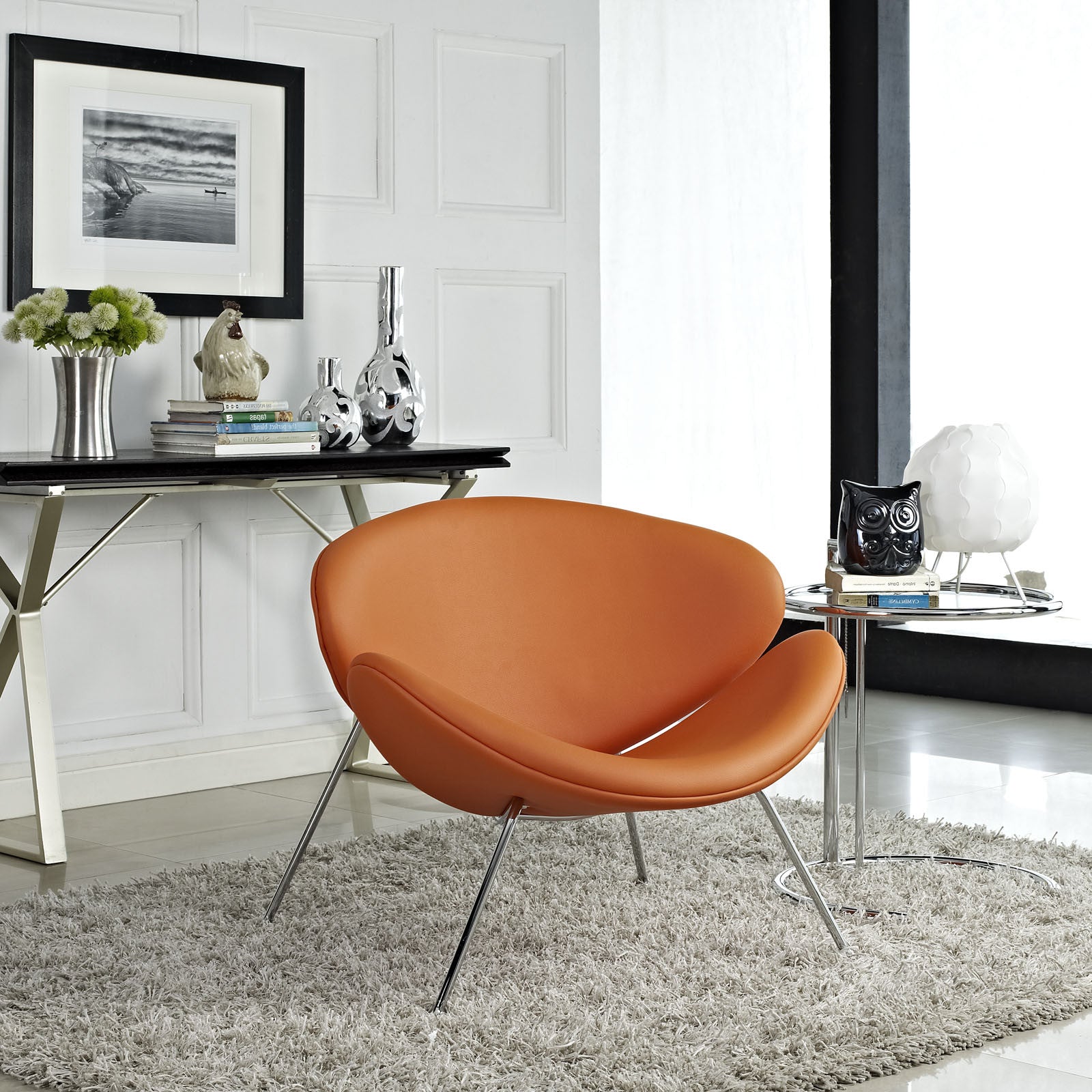Nora Lounge Chair Orange